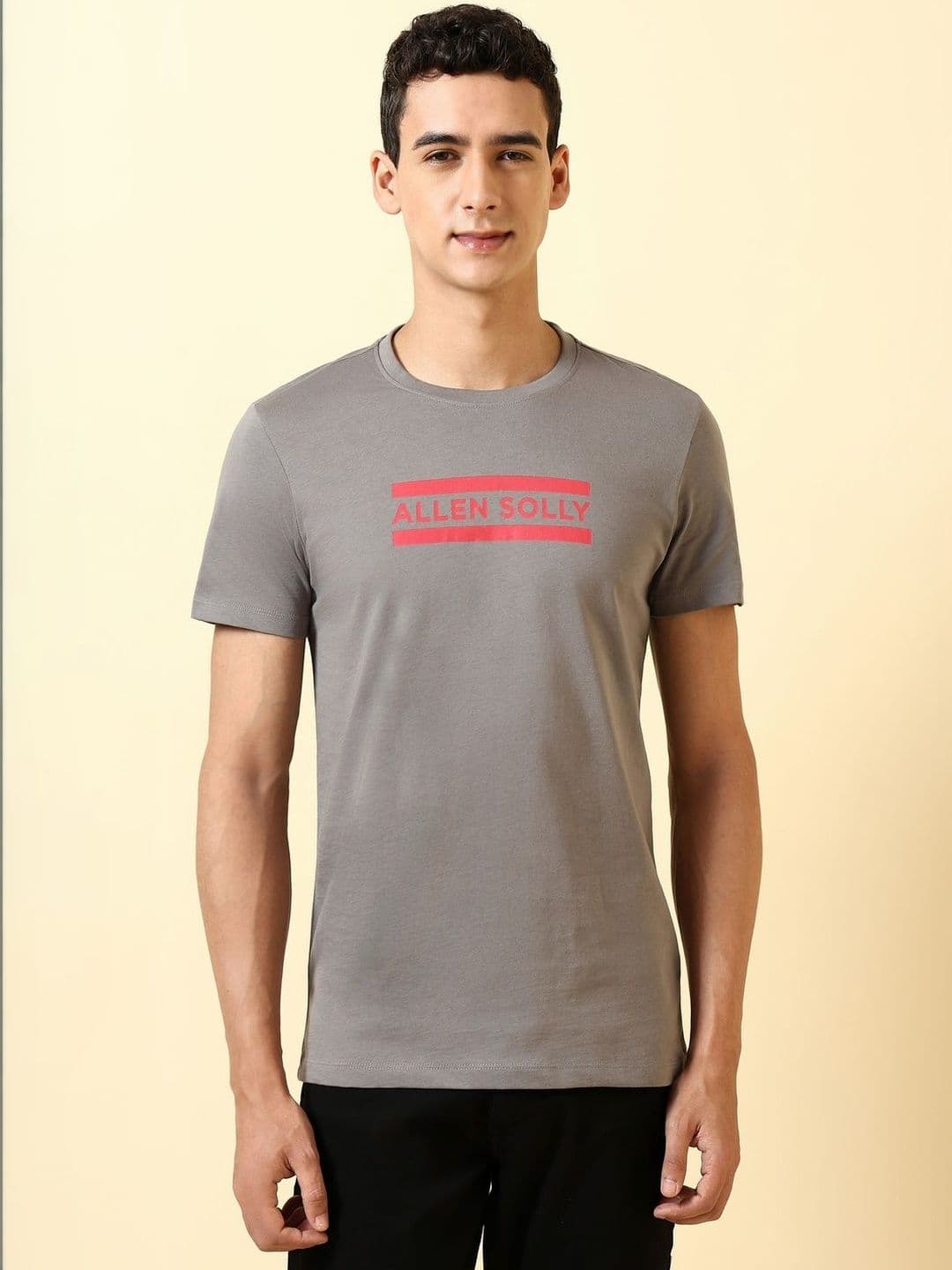 Allen Solly Men Brand Logo Printed Slim Fit T-shirt - view 1