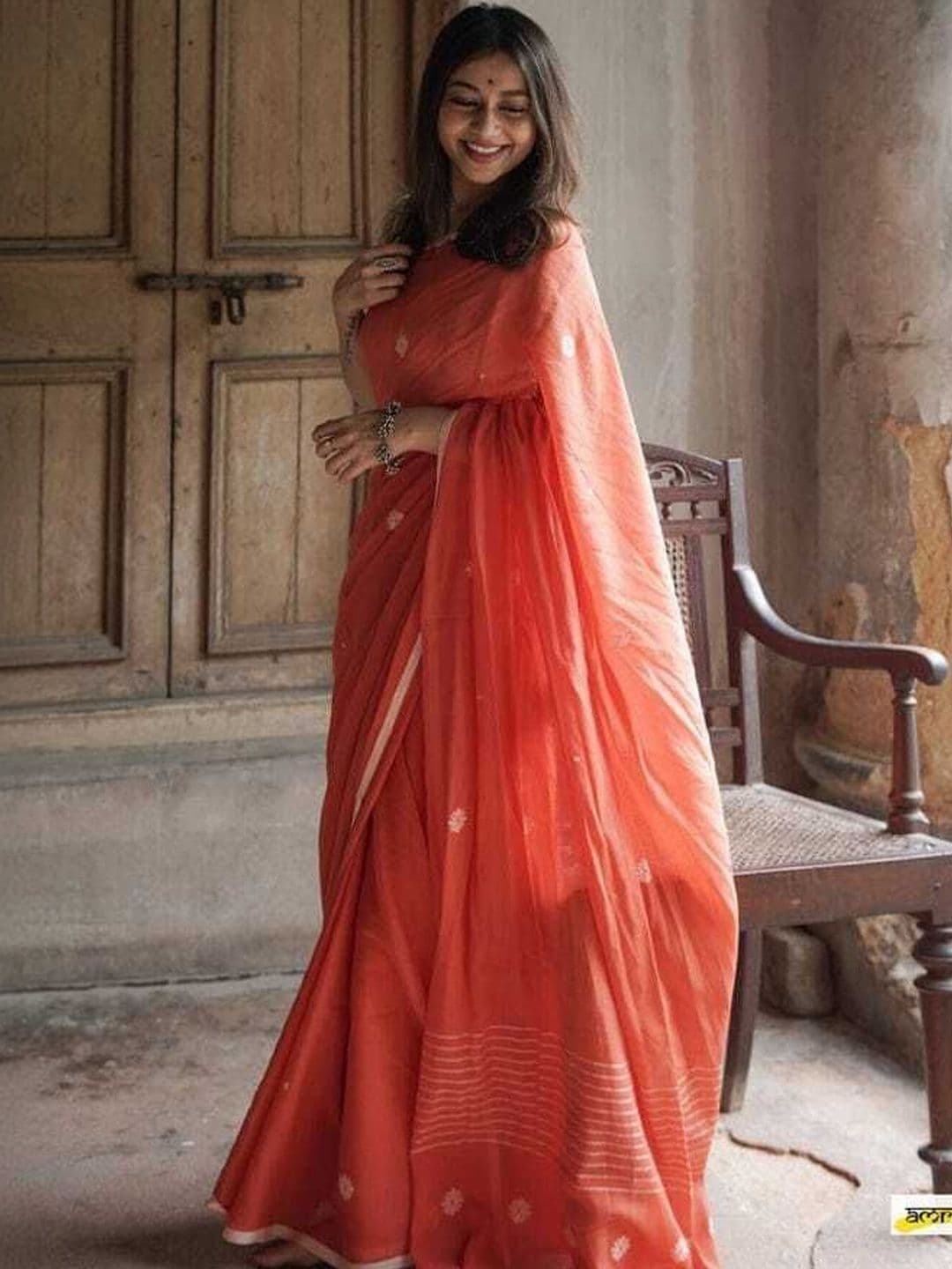 sourav biswas Ethnic Motifs Pure Cotton Saree - view 1