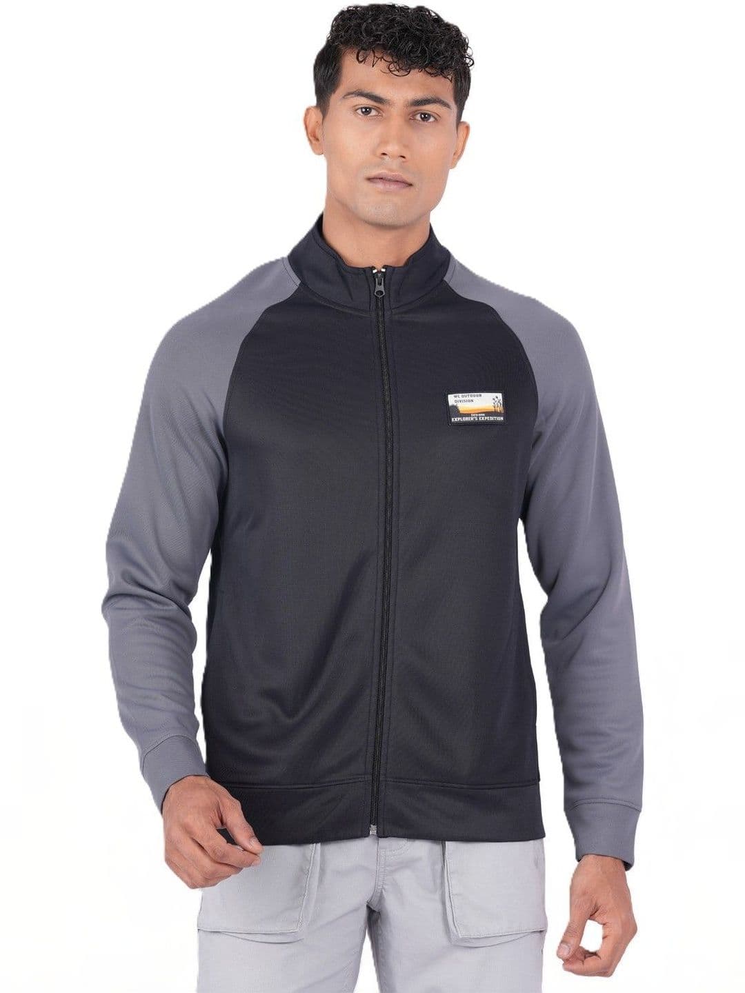 Wildcraft Men Brand Logo Colourblocked Lightweight Training or Gym Sporty Jacket - view 1