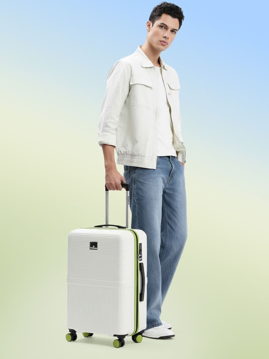 WROGN Textured Hard Medium Suitcase Trolley Bag- 51-100L - view 1