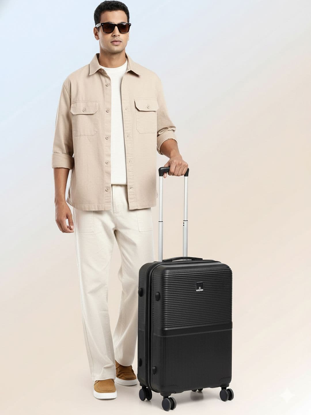 WROGN Textured Hard Medium Suitcase Trolley Bag- 51-100L - view 1