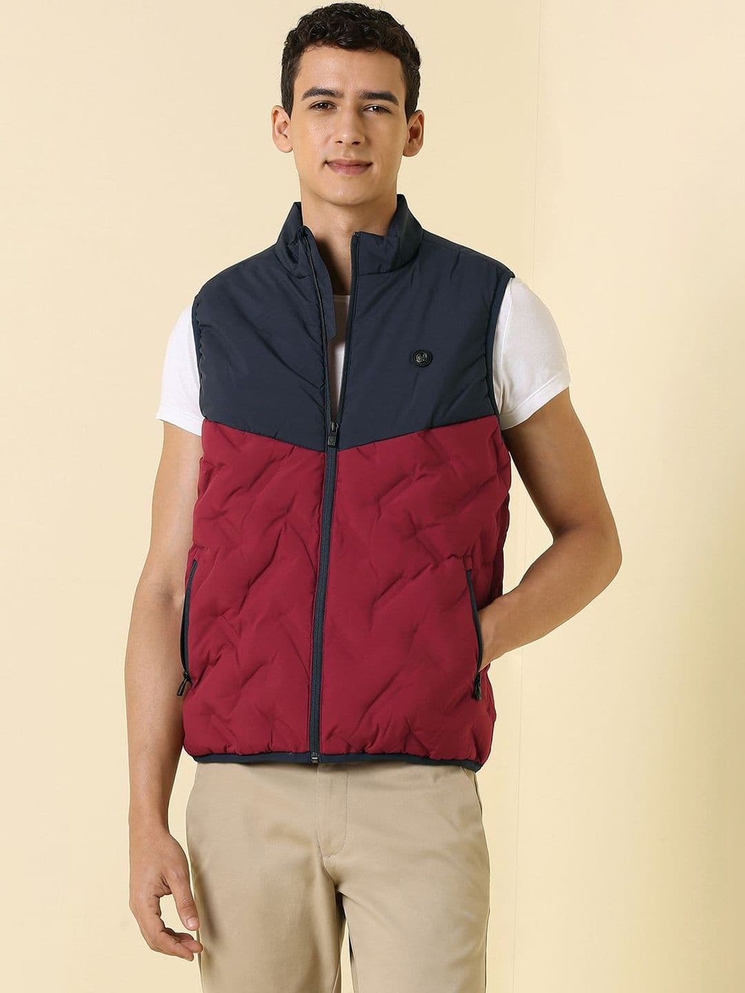 Allen Solly Men Colourblocked Lightweight Puffer Jacket - view 1