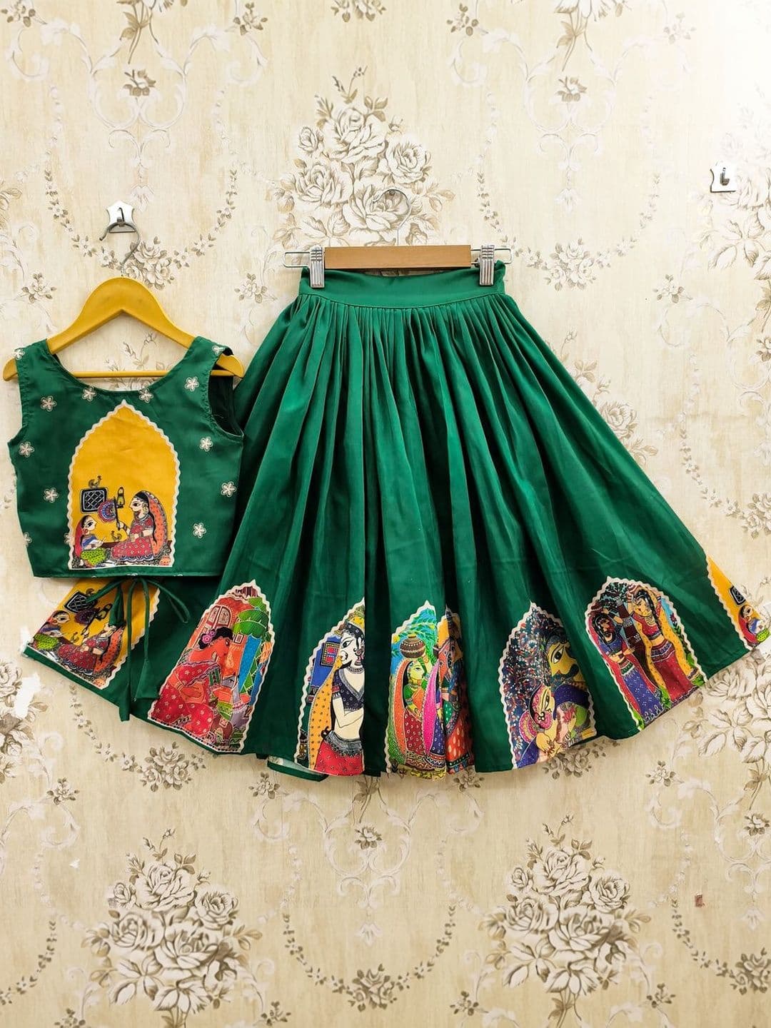 JOVK DESIGN Girls Embellished Ready to Wear Lehenga & - view 1