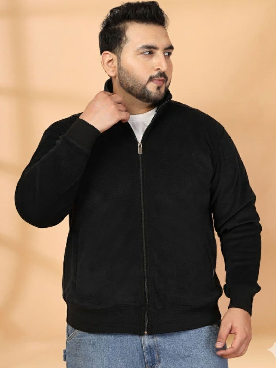 plusS Men Open Front Jacket - view 1