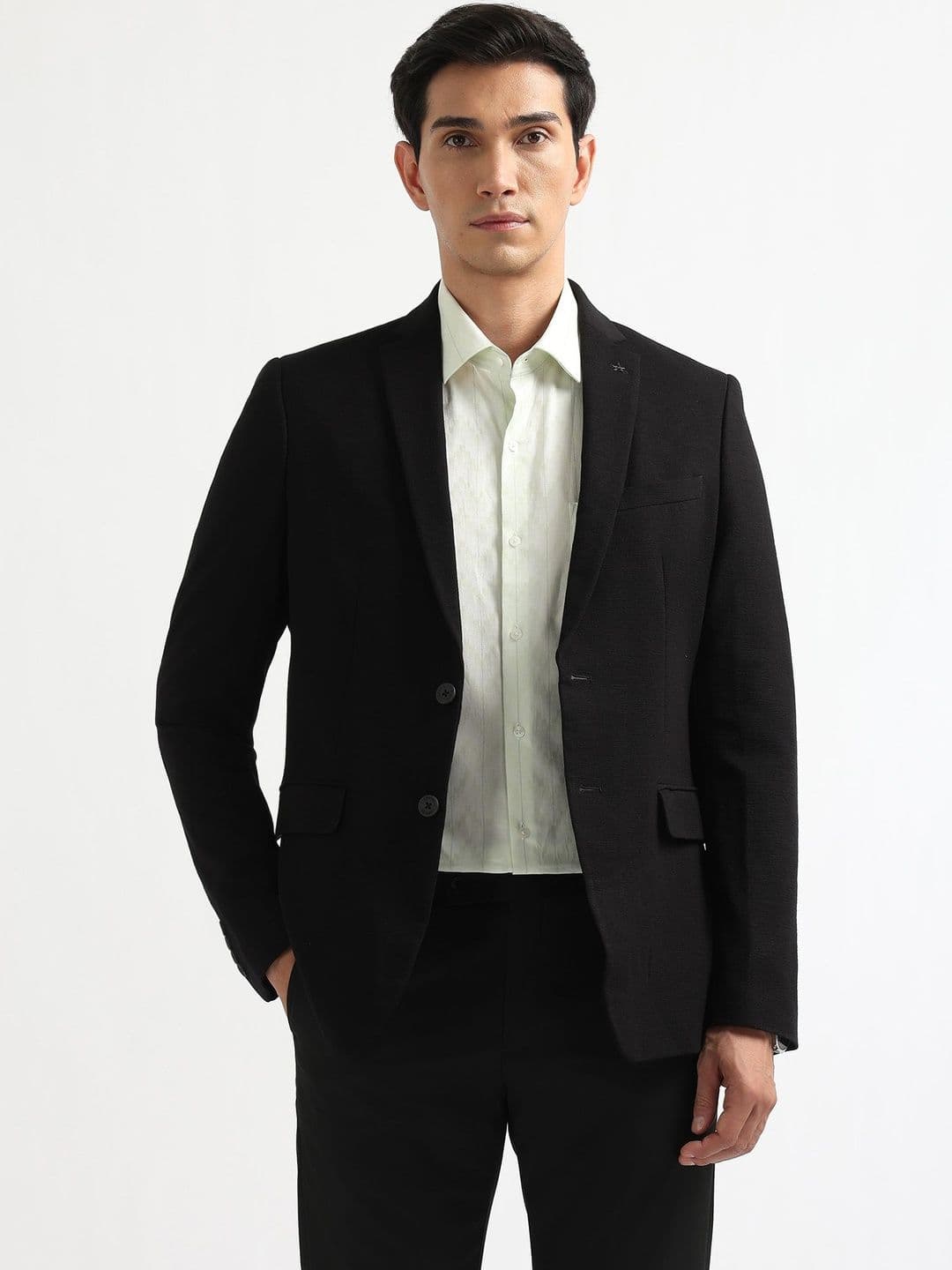 Arrow Slim Fit Single-Breasted Notched Lapel Blazer - view 1