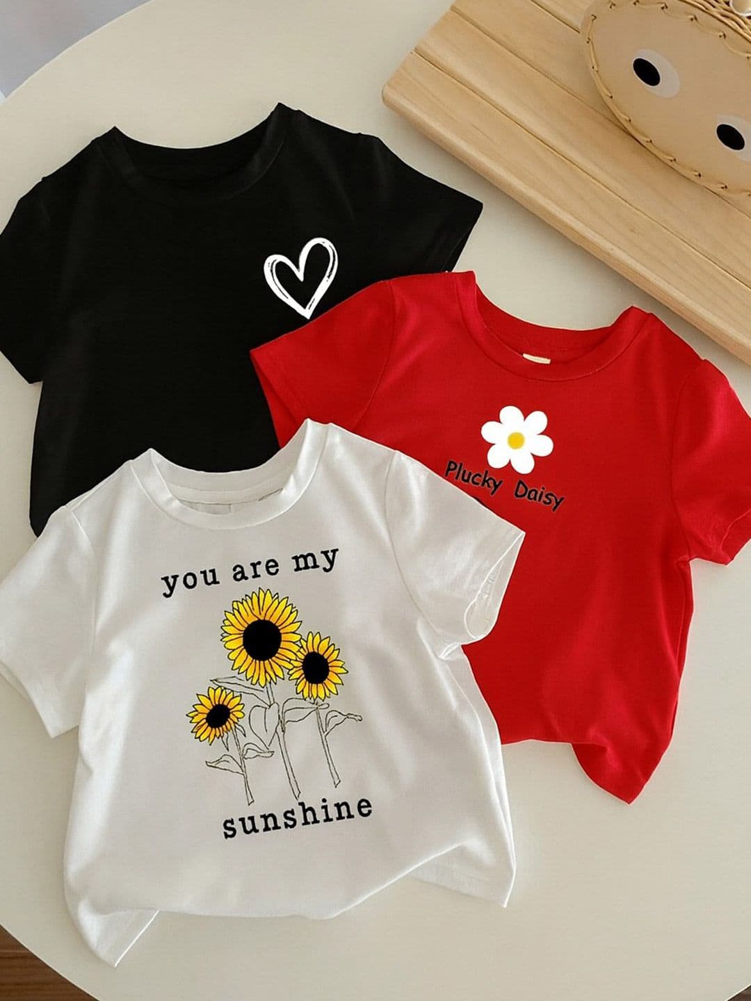 DAMN GUD DG Kids Multicolour Pack of 3 Printed T-shirt - view 1