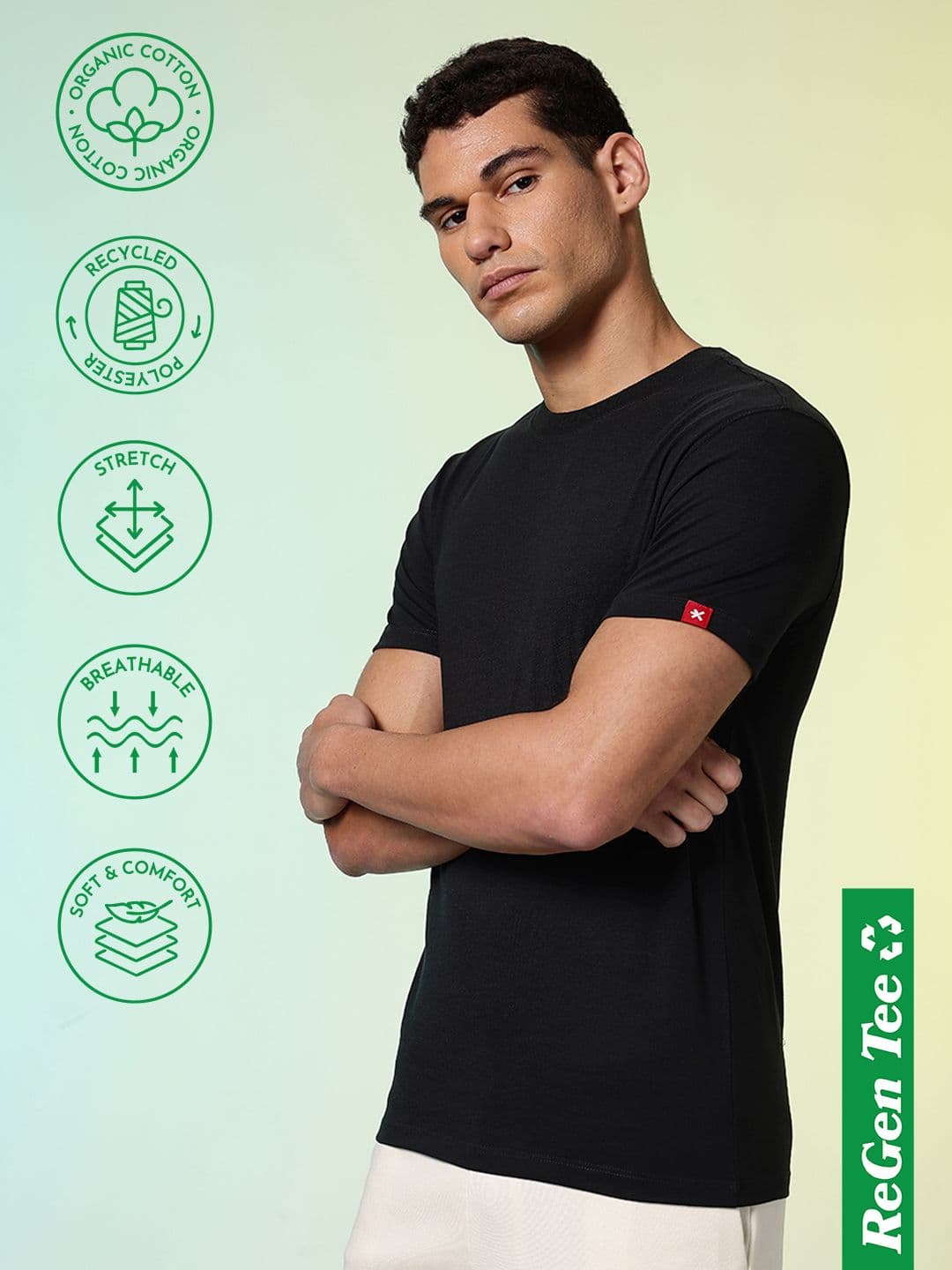 HRX by Hrithik Roshan Men Ultra Soft Cotton blend Solid Tshirts - view 1