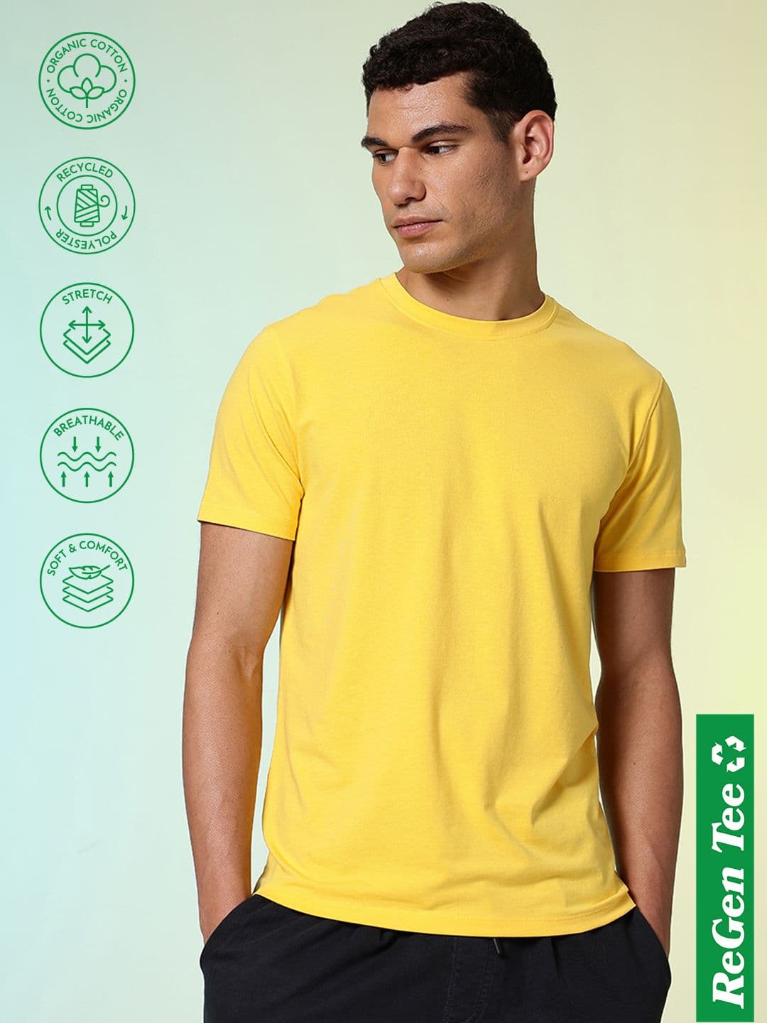 HRX by Hrithik Roshan Men Ultra Soft Cotton blend Solid Tshirts - view 1