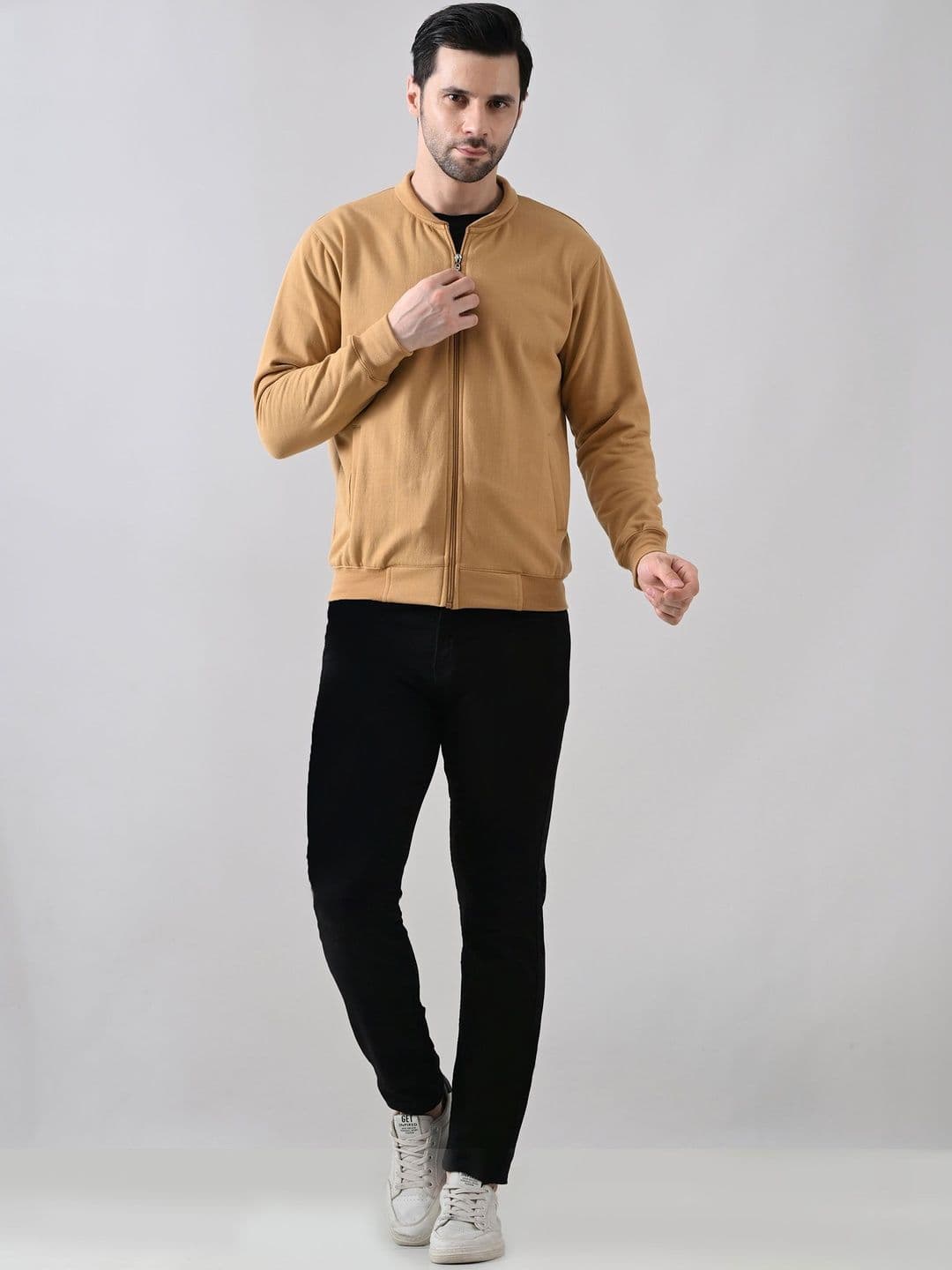 BAESD Men Fleece Lightweight Bomber Jacket - view 1