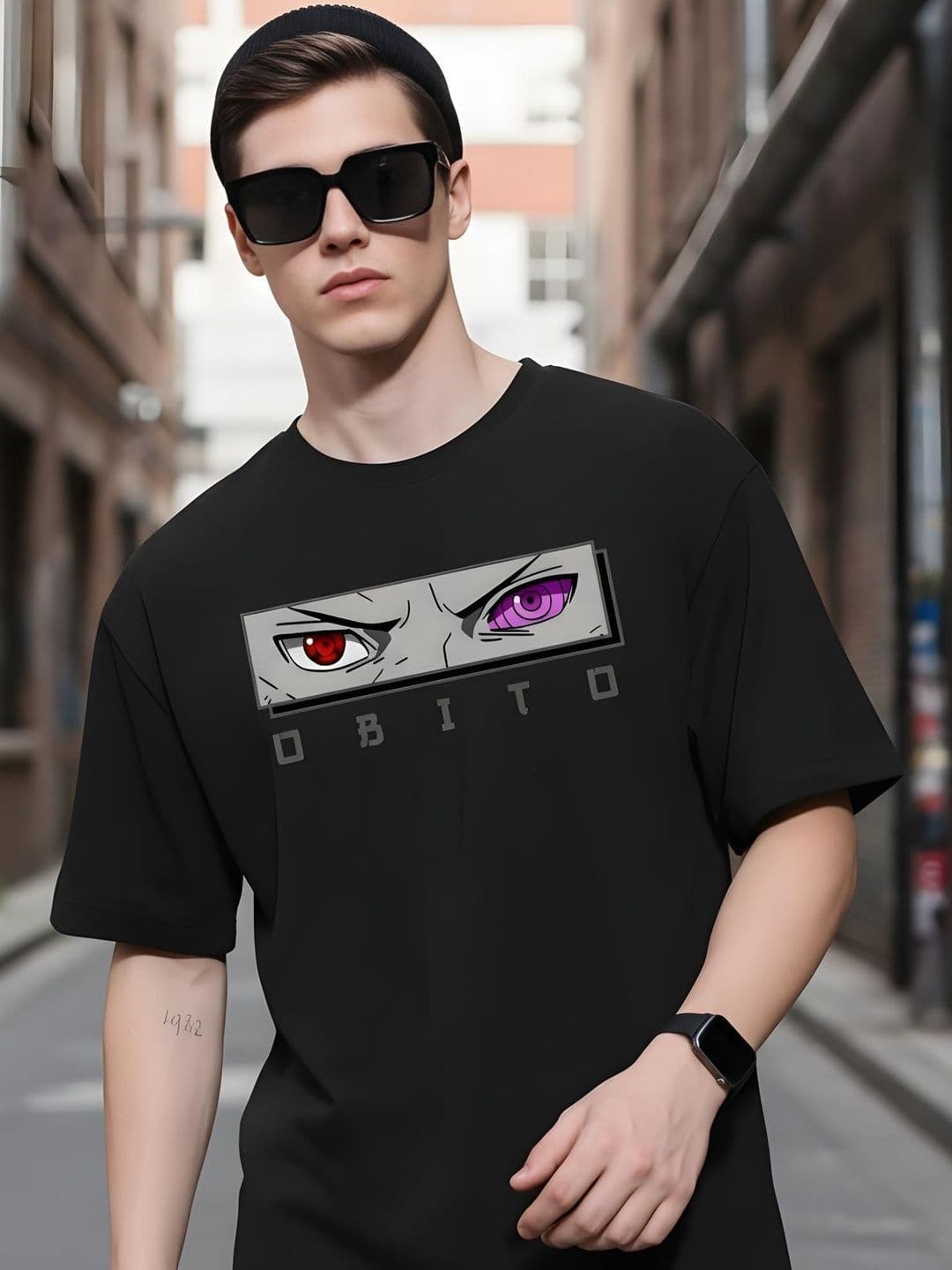 KAIDO Men Printed Drop-Shoulder Sleeves T-shirt - view 1