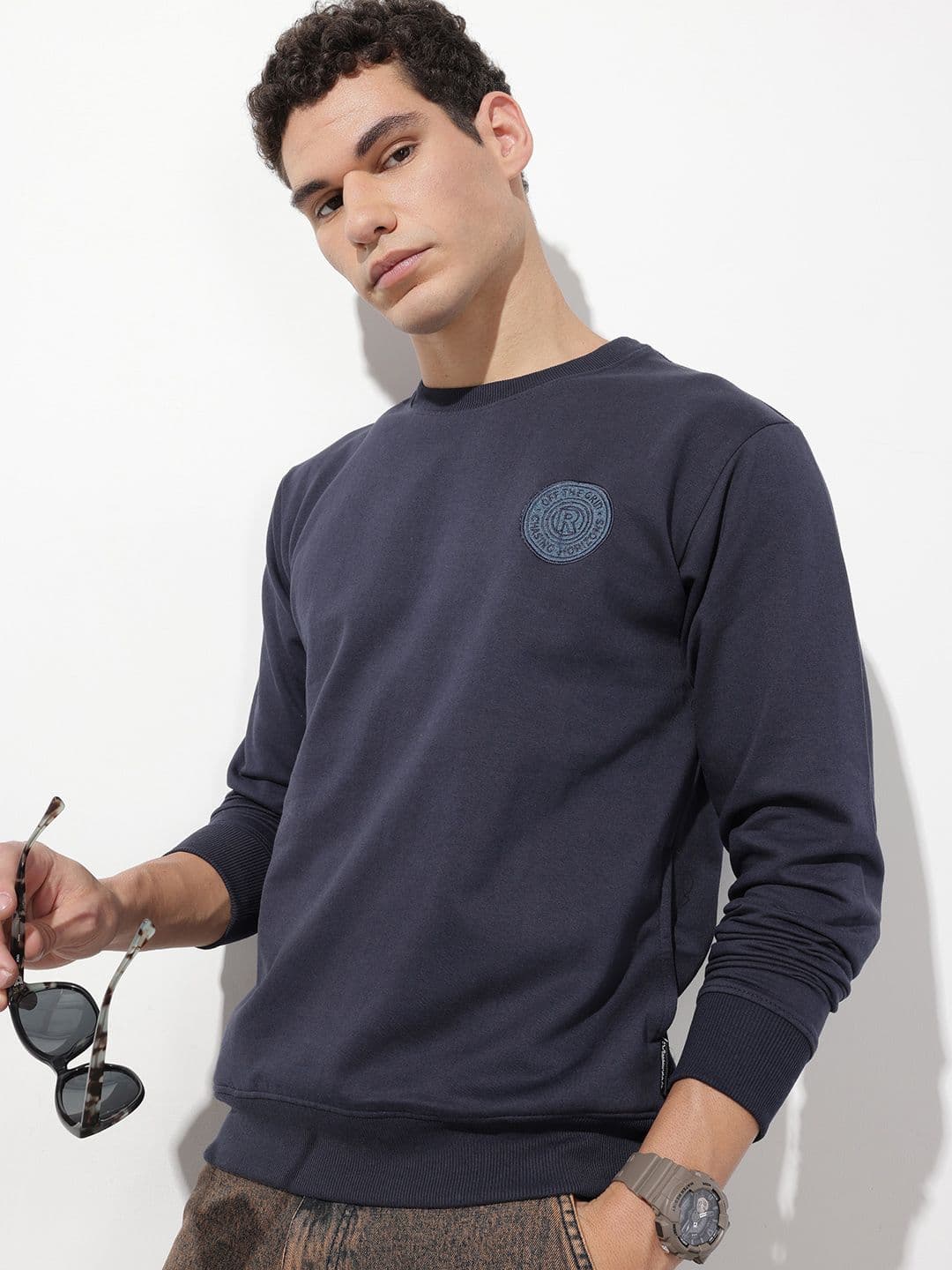 The Roadster Life Co. Applique Printed Sweatshirt - view 1