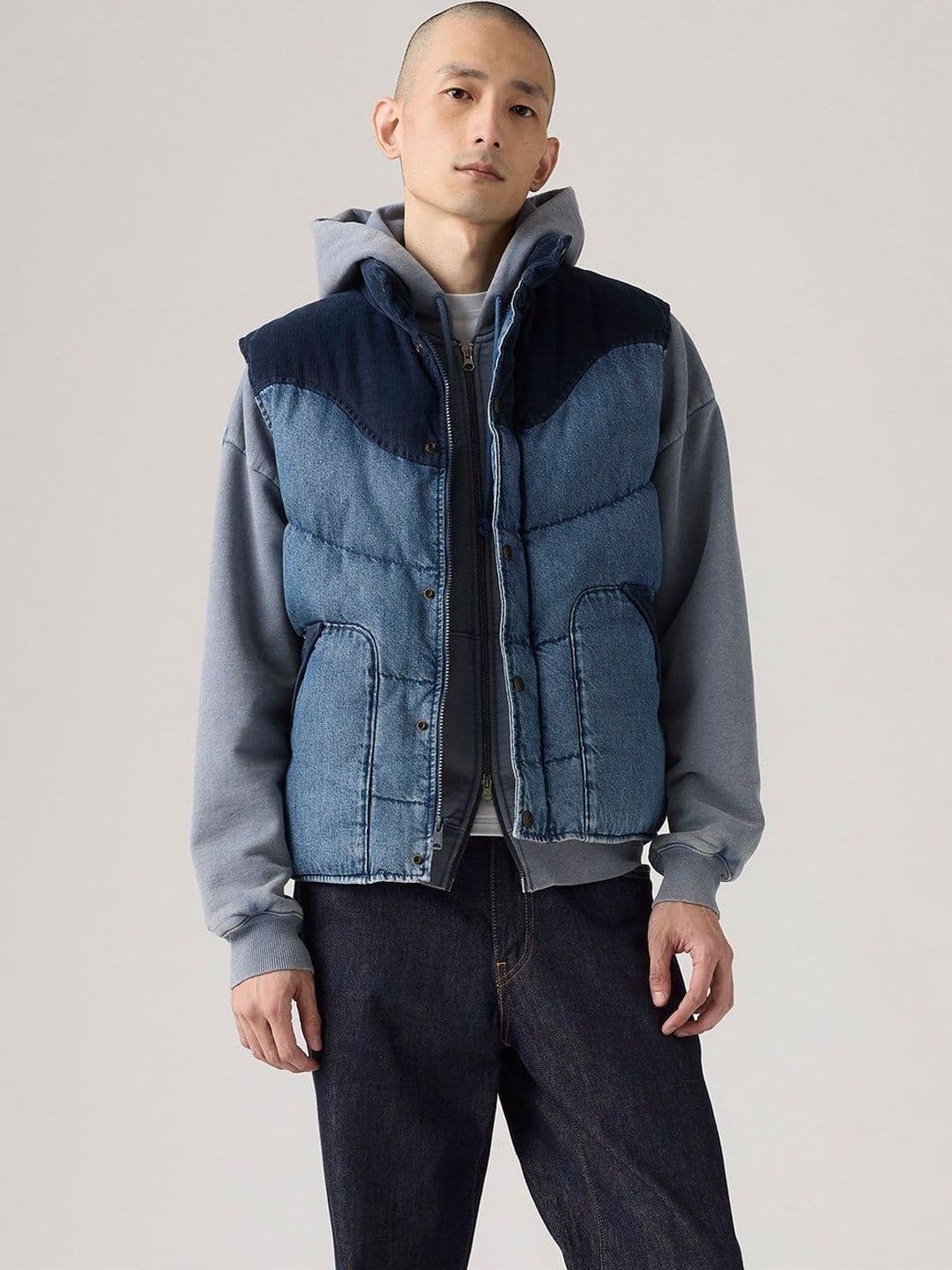 Levis Men Colourblocked Puffer Jacket - view 1