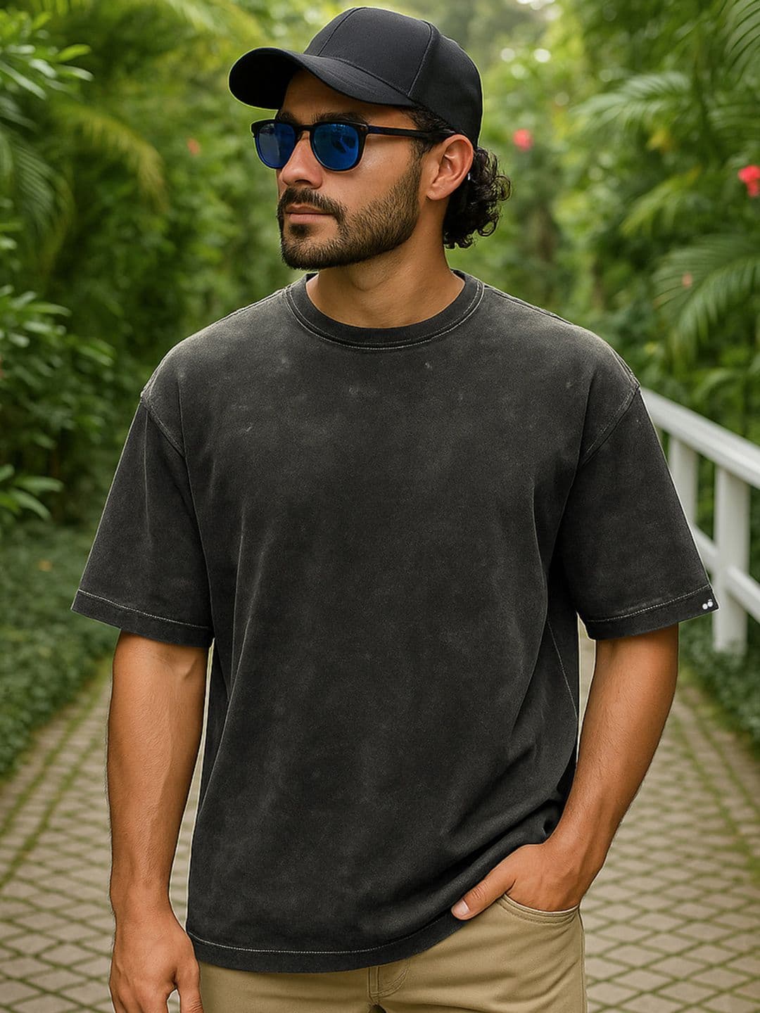 Bewakoof Men Faded Oversize T-shirt - view 1