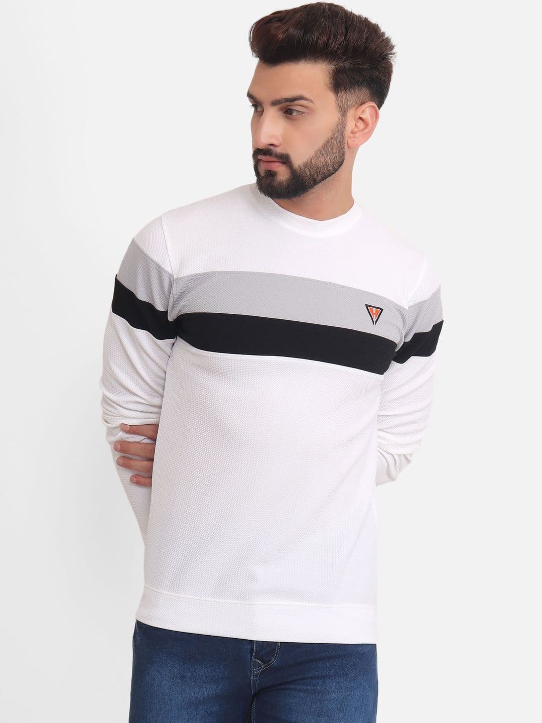 Hexacraft Men Colourblocked T-shirt - view 1