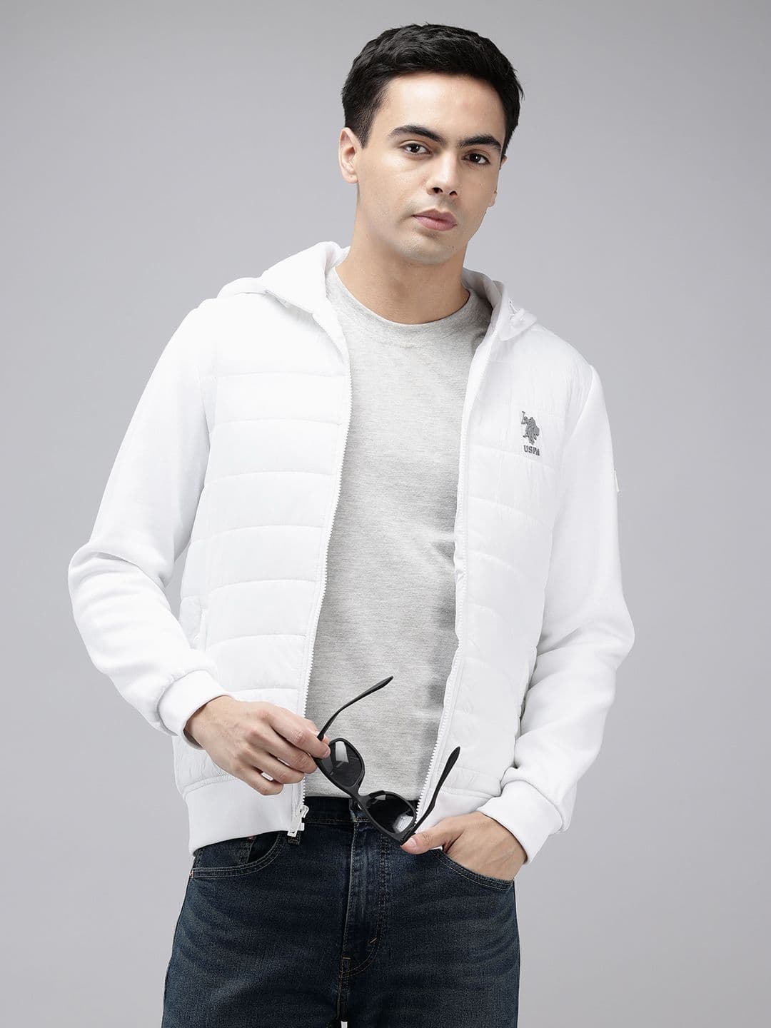 U.S. Polo Assn. Denim Co. Hooded Padded Jacket - view 1