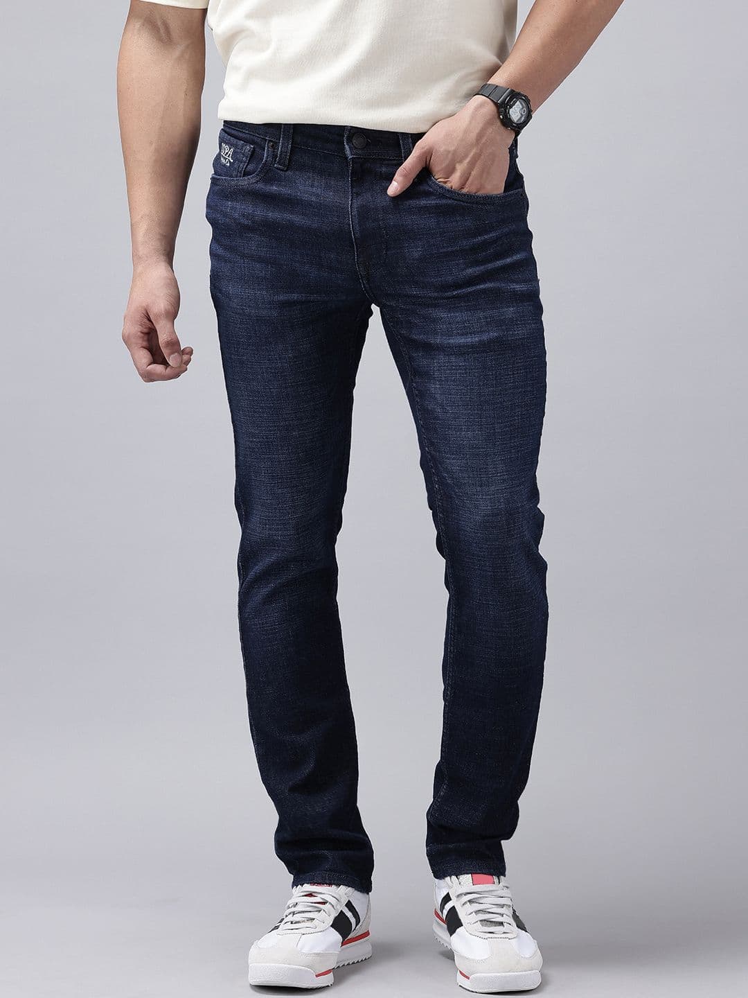U.S. Polo Assn. Denim Co. Men Regallo Skinny Fit Embroidered Stretchable Jeans - view 1