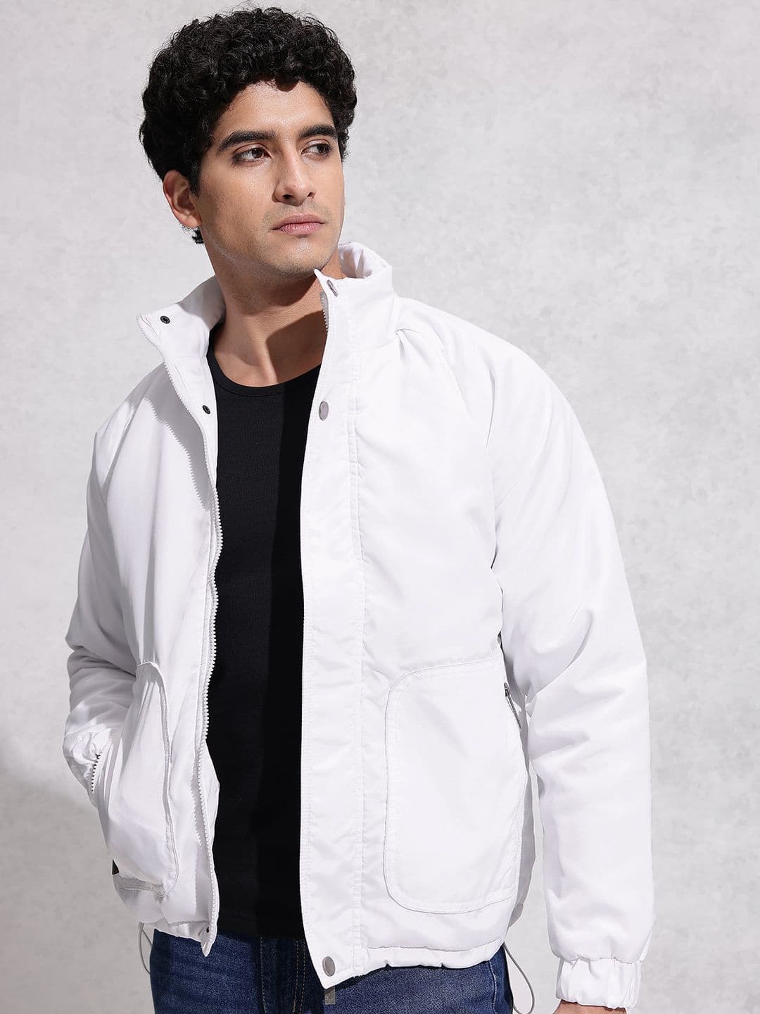 WROGN Mock Collar Padded Jacket - view 1