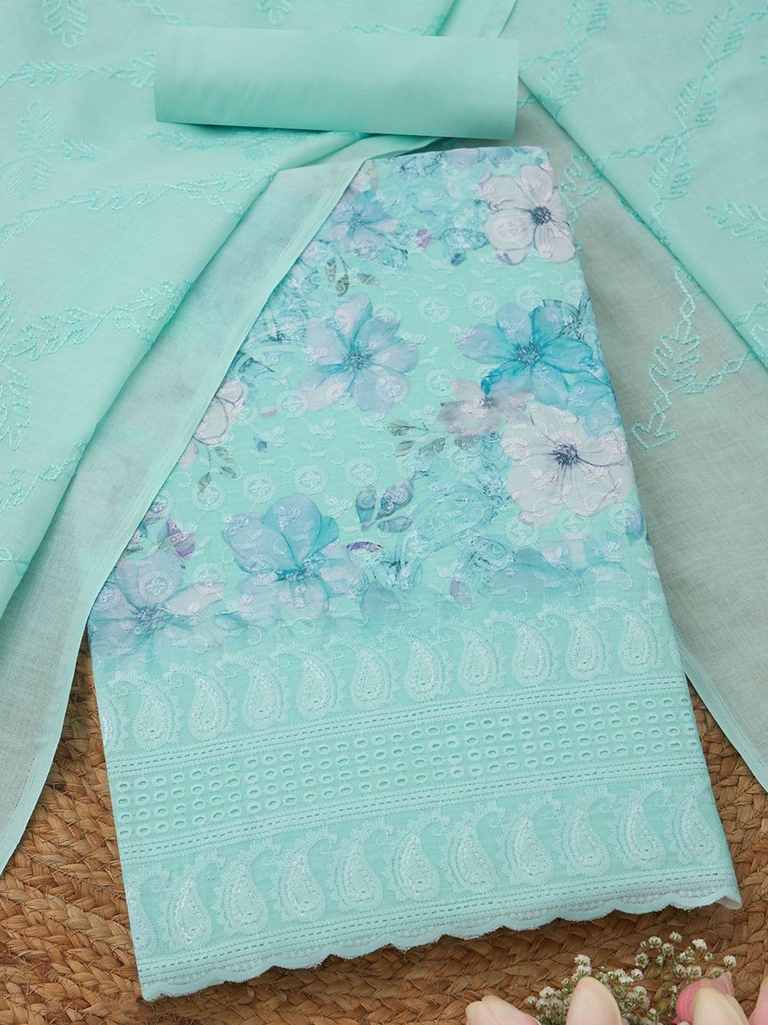Soch Printed Unstitched Dress Material - view 1