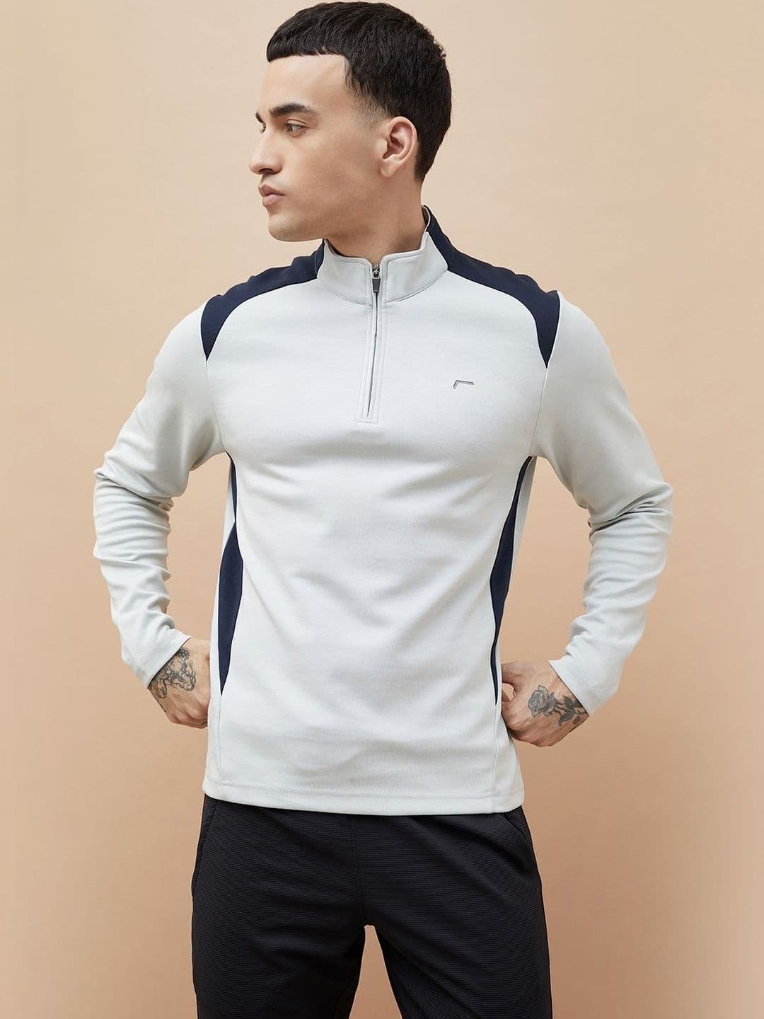 Fame Forever by Lifestyle Men Colourblocked Sweatshirt - view 1