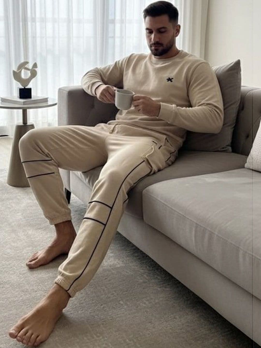 HRX by Hrithik Roshan Men Side Striped Straight Fit Joggers - view 1