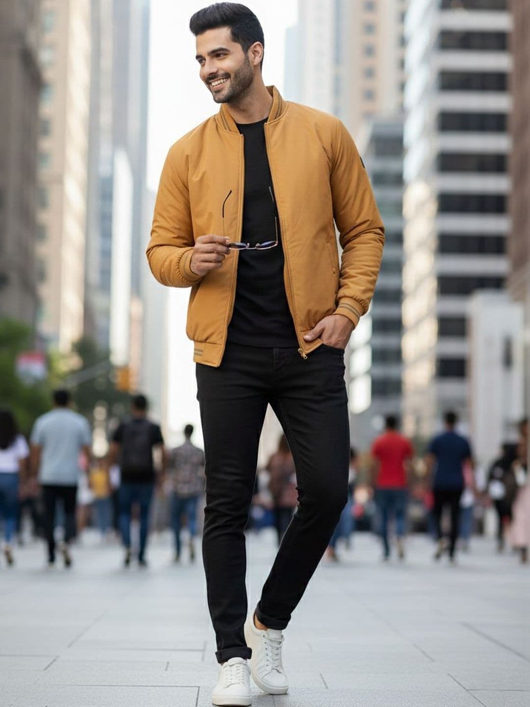 Adobe Men Lightweight Bomber Jacket - view 1