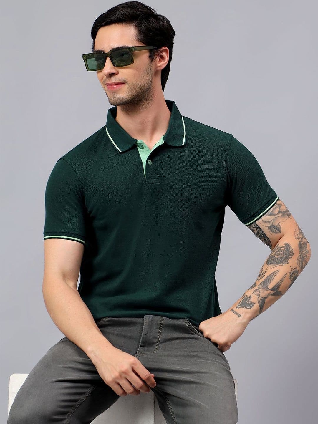 The Roadster Lifestyle Co Polo Collar T-Shirt - view 1