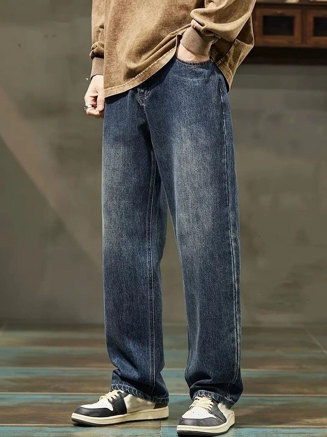 SZN Men Relaxed Fit Mid-Rise Light Fade Stretchable Jeans - view 1