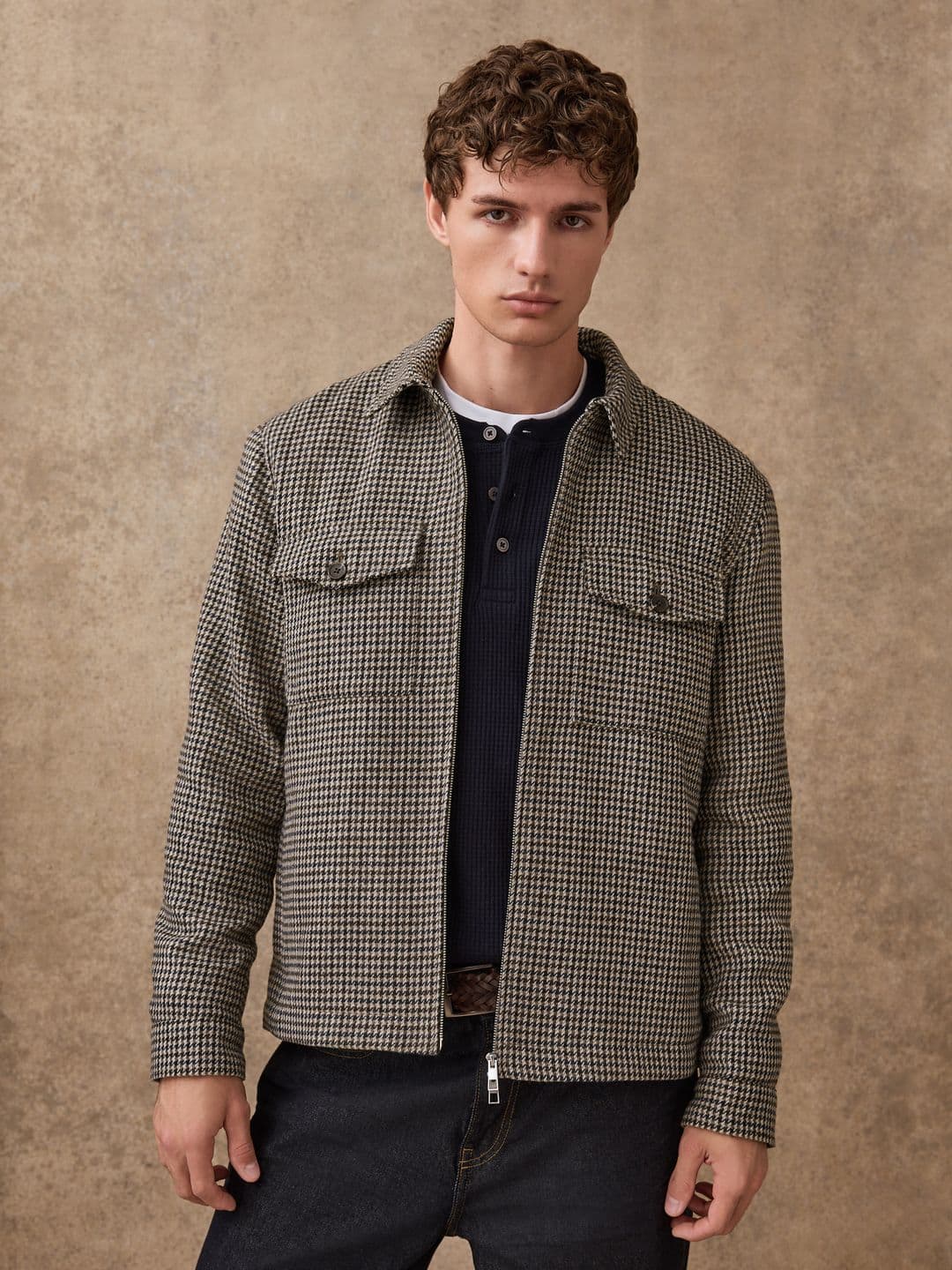 NEXT Houndstooth Tailored Jacket - view 1