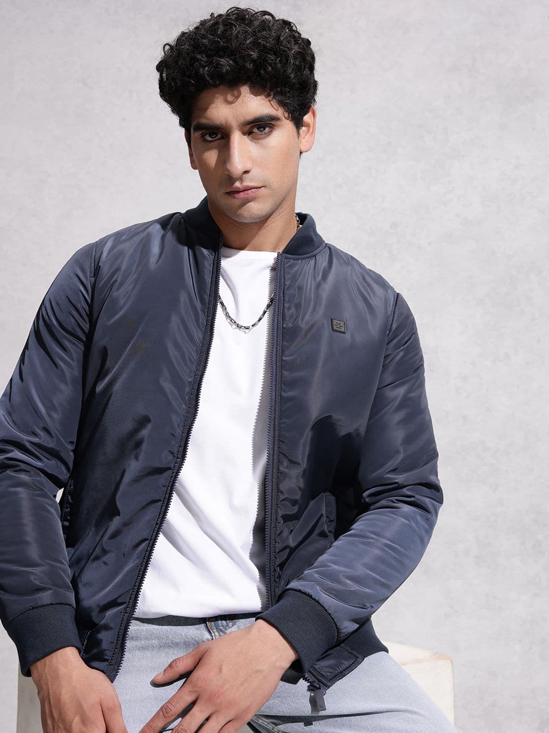 WROGN Mock Collar Padded Jacket - view 1