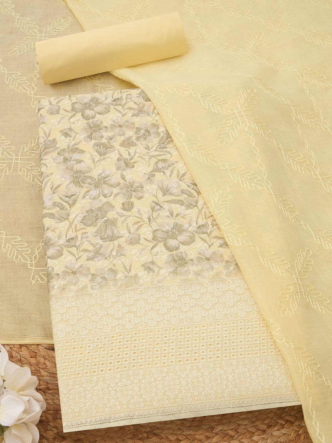 Soch Printed Unstitched Dress Material - view 1