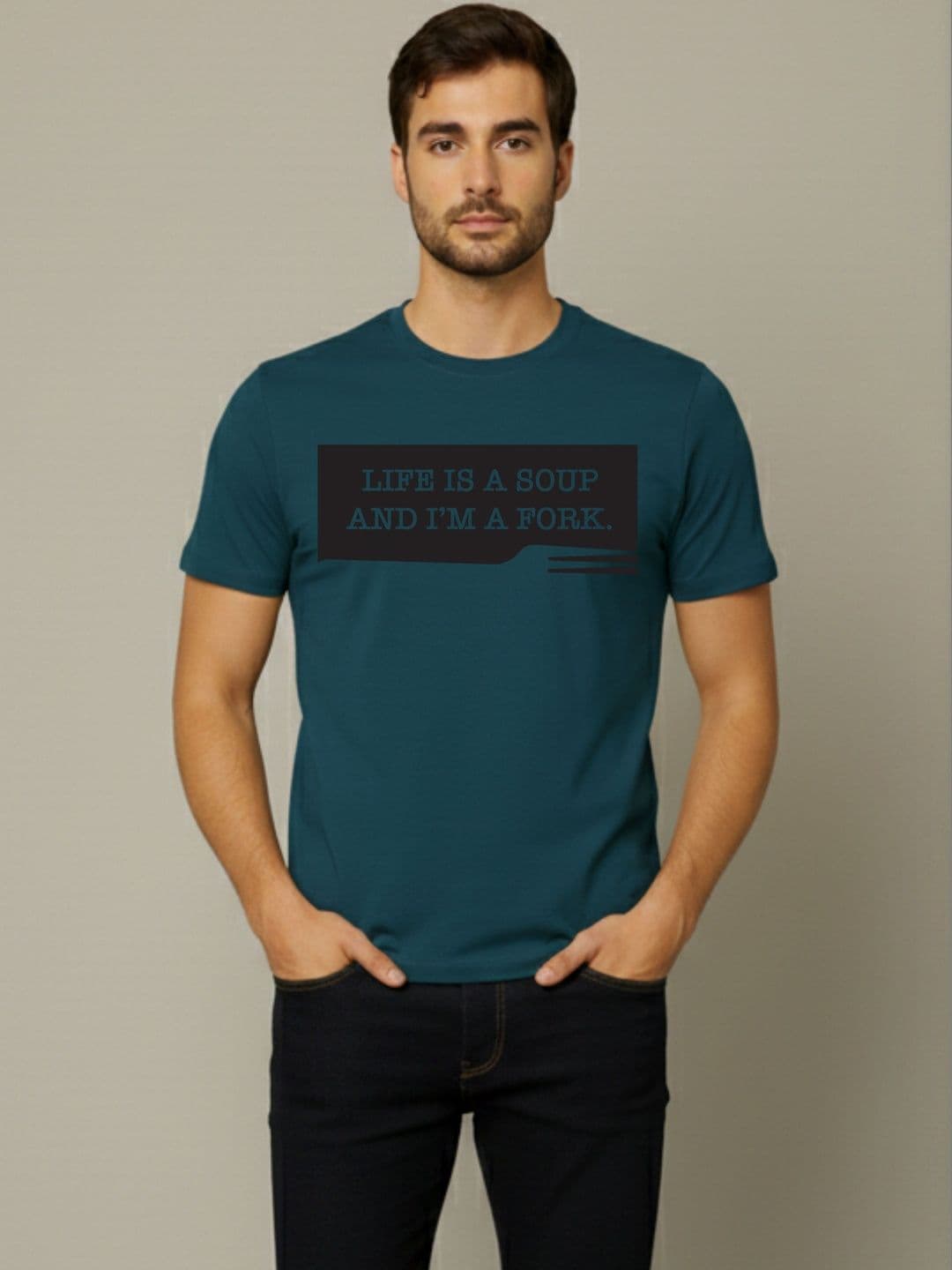 HERE&NOW Men Typography Printed Bio Finish T-shirt - view 1