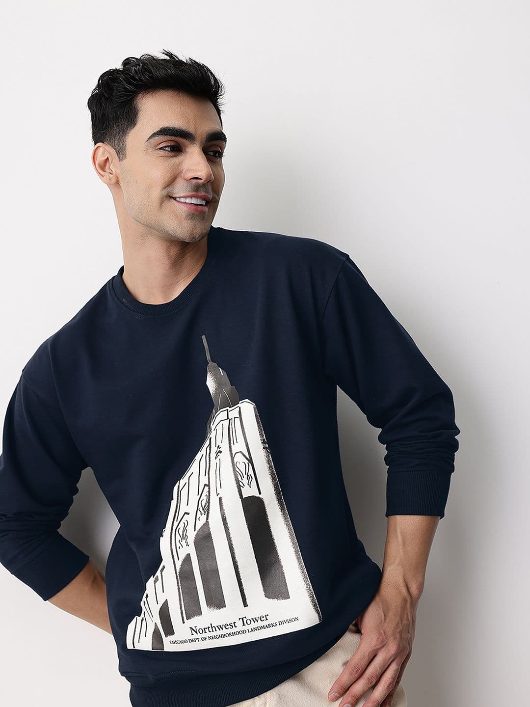 Mast & Harbour Graphic Printed Pullover - view 1
