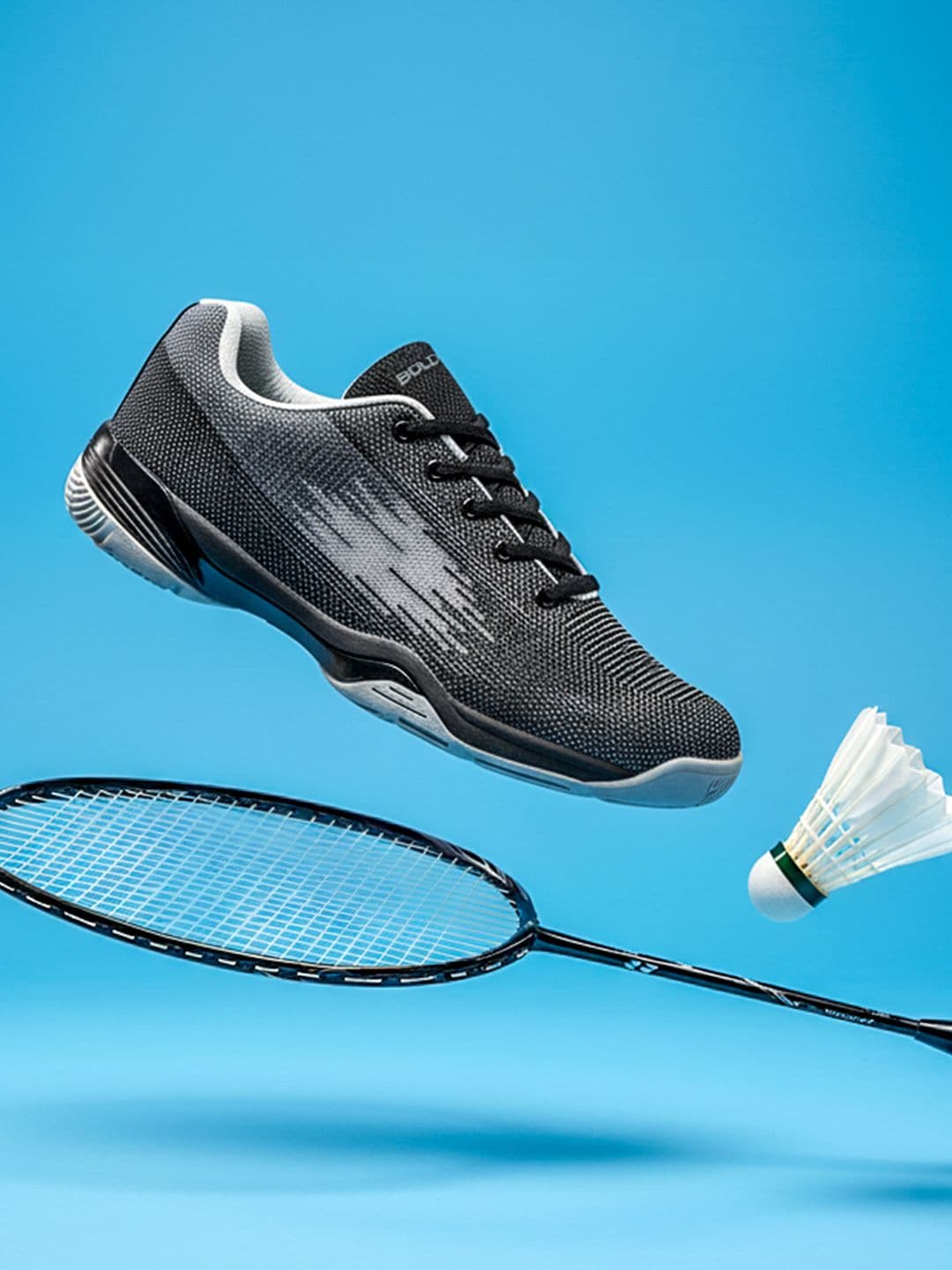 BOLDFIT Men Black Grey Bg Badmintion Shoes - view 1