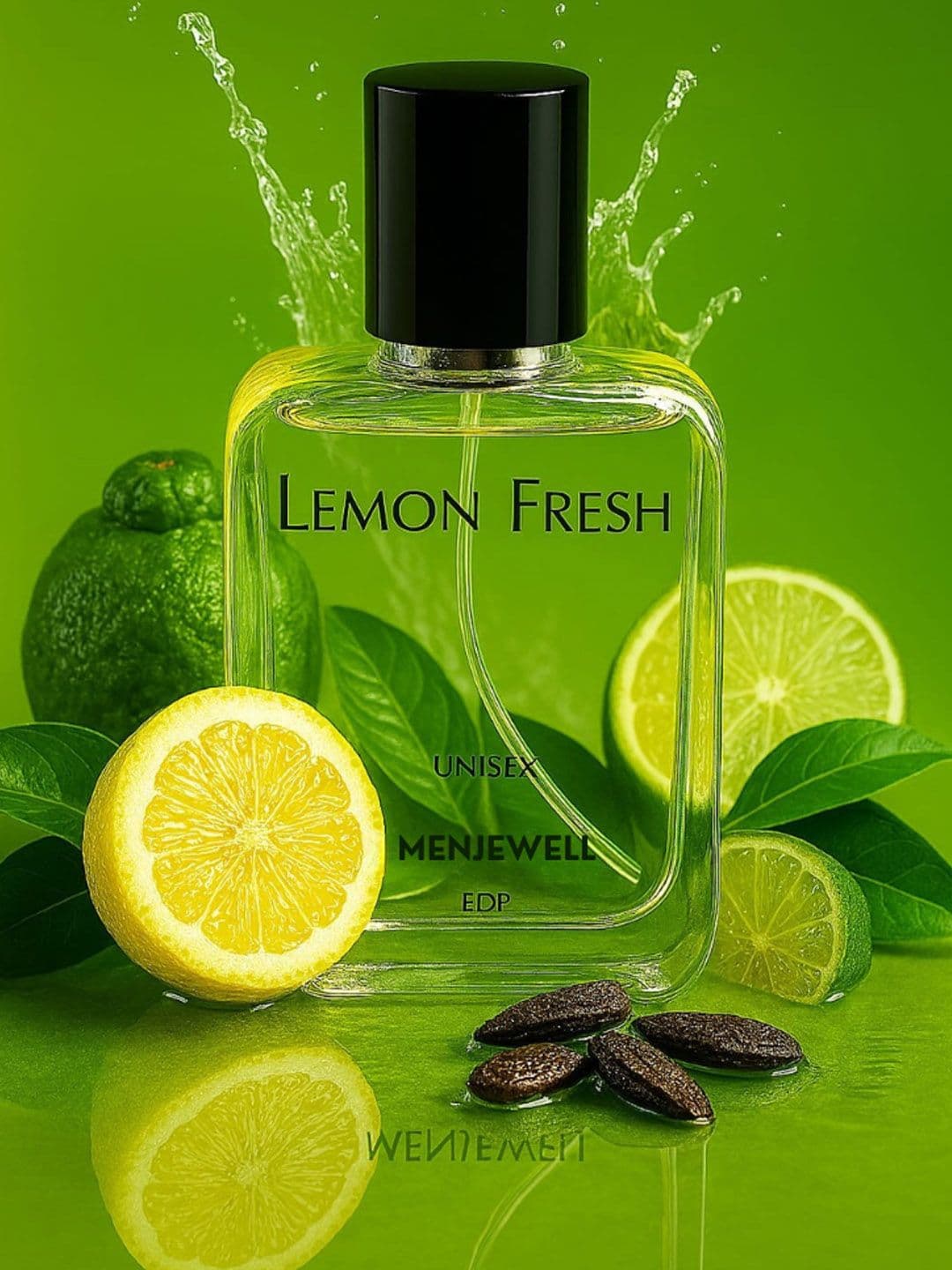 Menjewell Unisex Lemon Fresh Long Lasting Eau De Parfum - 50 ml - view 1
