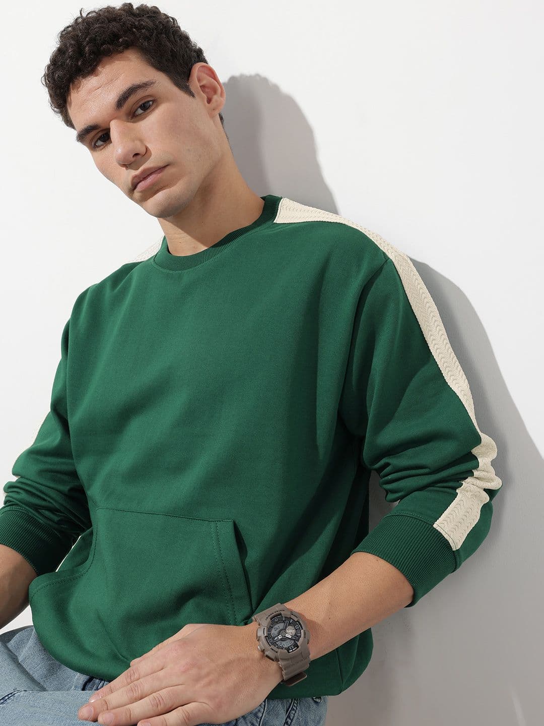 The Roadster Life Co. Round Neck Knitted Sweatshirt - view 1