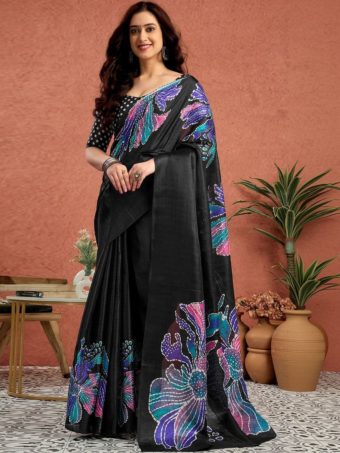SANISA Floral Saree - view 1