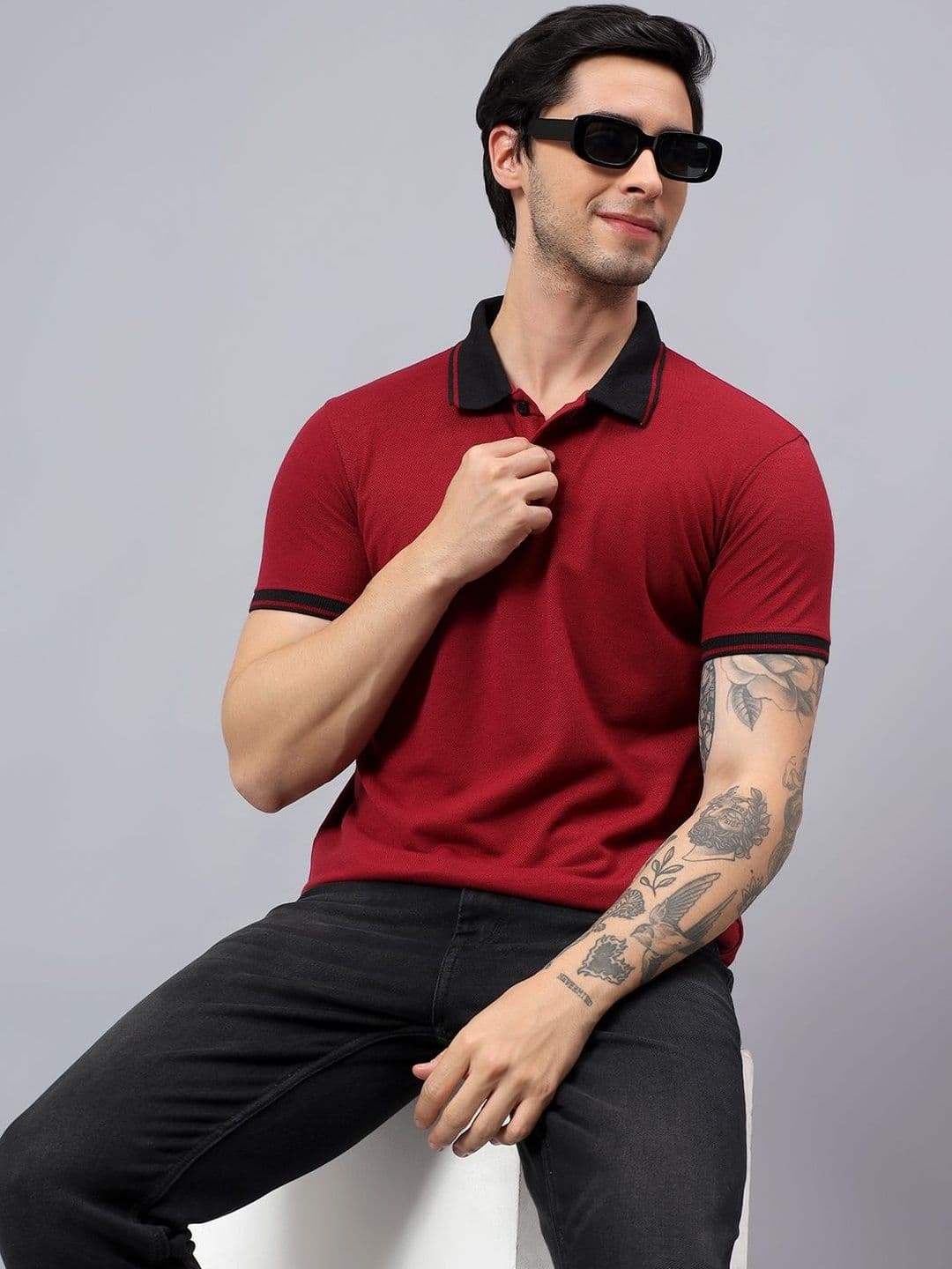 The Roadster Lifestyle Co Polo Collar T-Shirt - view 1