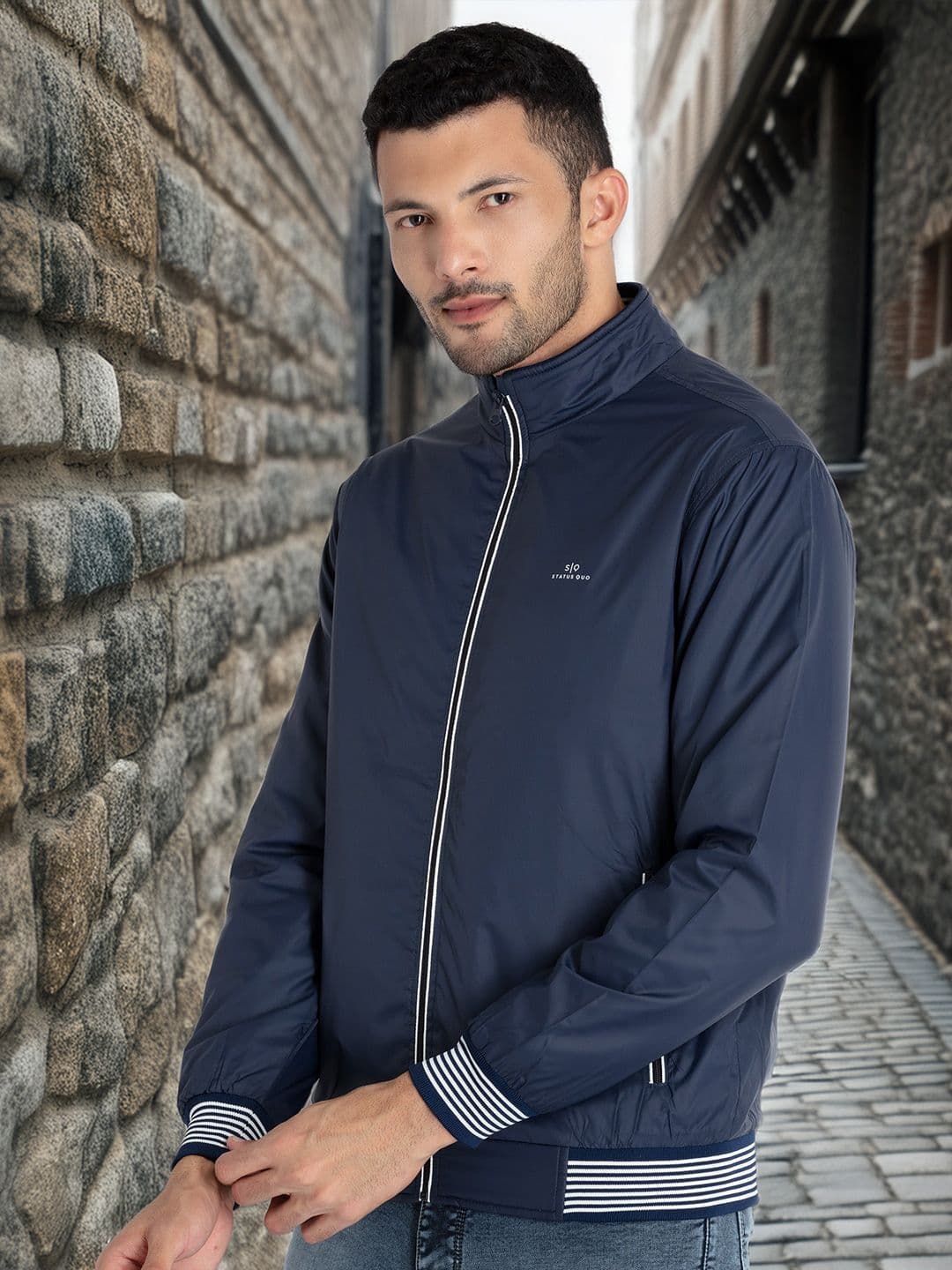 Status Quo Men Lightweight Bomber Jacket - view 1