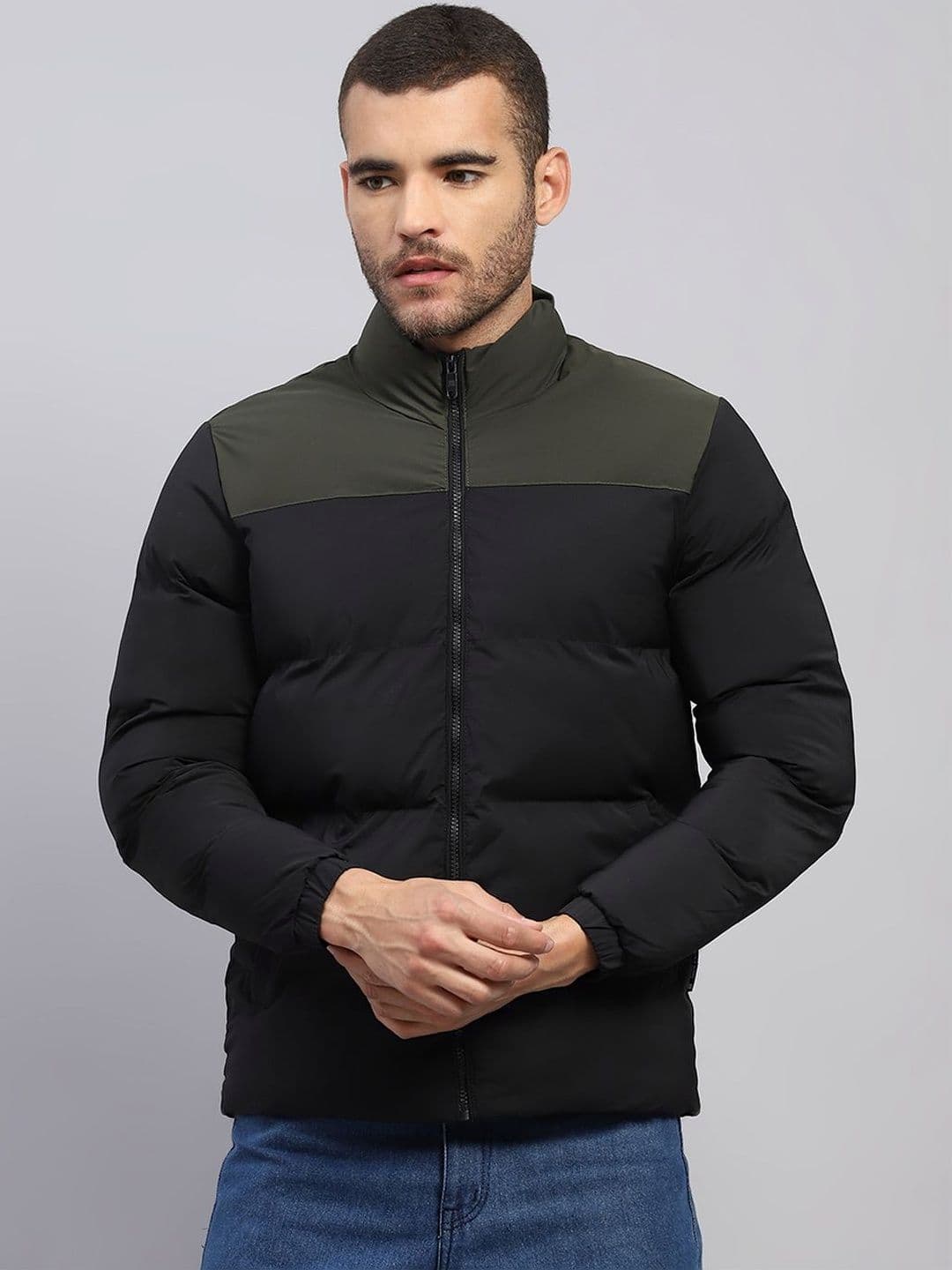 rock.it Men Colourblocked Lightweight Outdoor Puffer Jacket - view 1