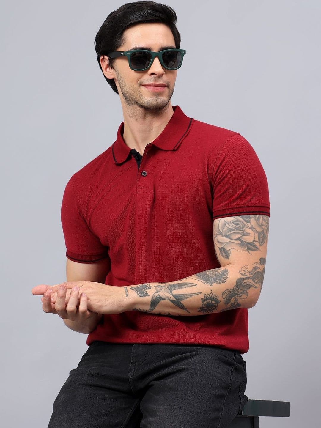 The Roadster Lifestyle Co Polo Collar T-Shirt - view 1
