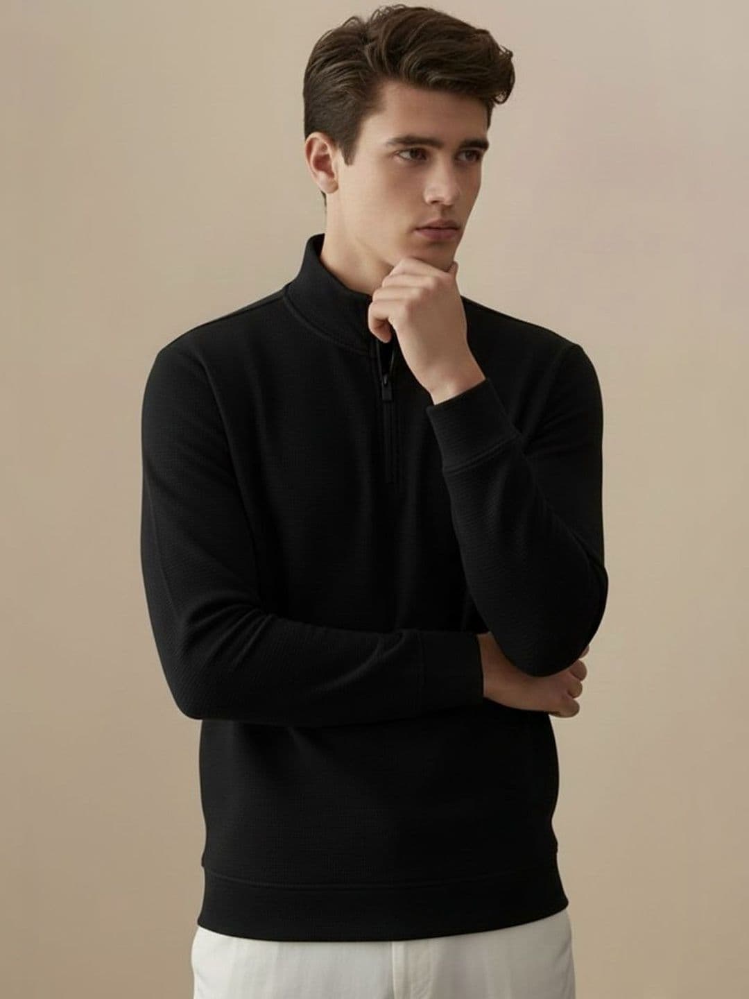 Mast & Harbour Men High Neck T-shirt - view 1