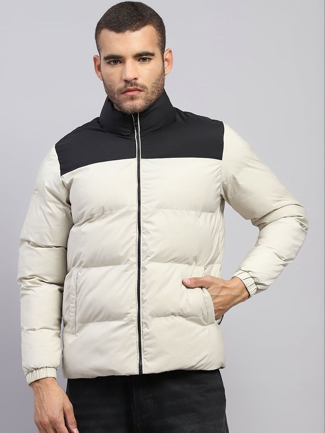 rock.it Men Colourblocked Outdoor Puffer Jacket - view 1