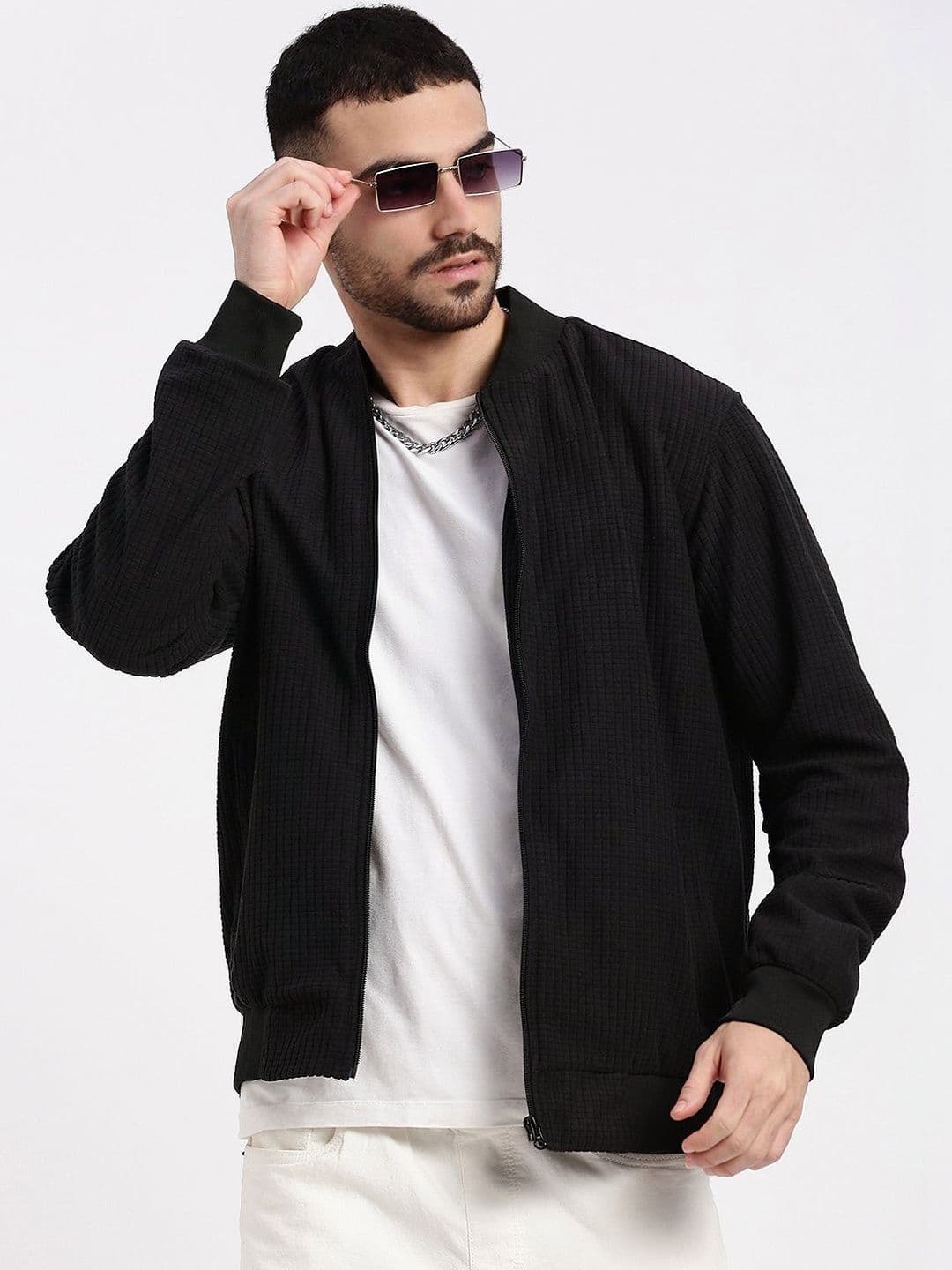SHOWOFFFF Men Acrylic Bomber Jacket - view 1