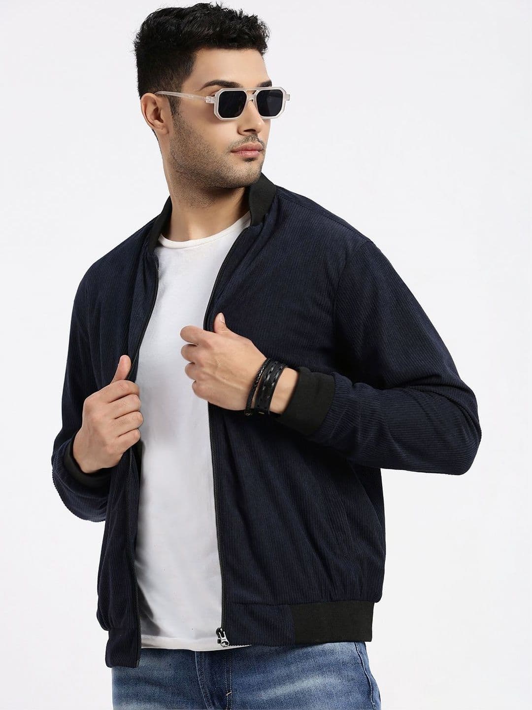 SHOWOFFFF Men Corduroy Lightweight Bomber Jacket - view 1