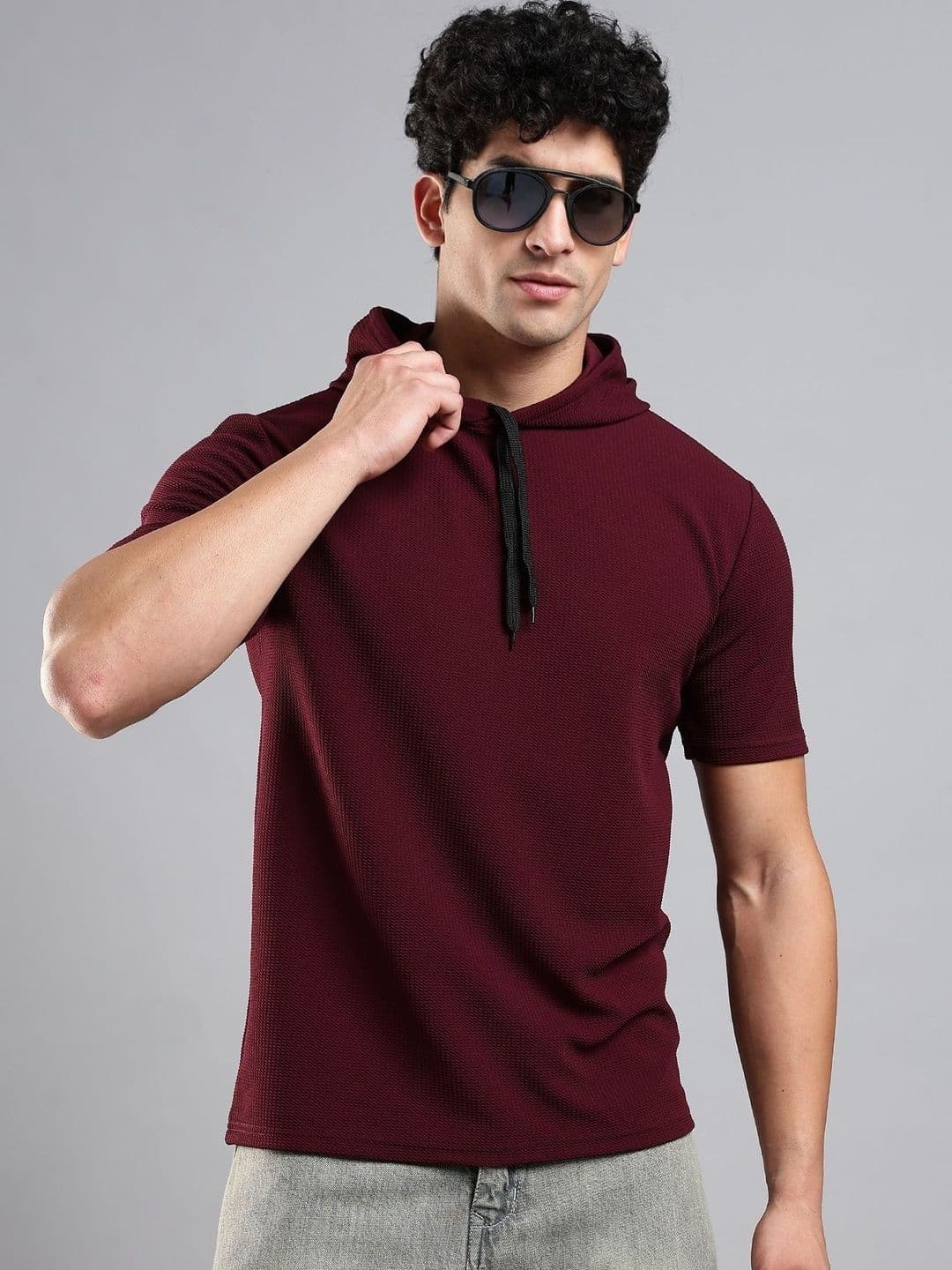 LEWEL Men Hooded T-shirt - view 1