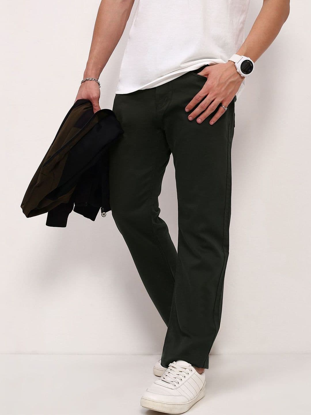 SHOWOFFFF Men Comfort Straight Fit Low-Rise Stretchable Jeans - view 1
