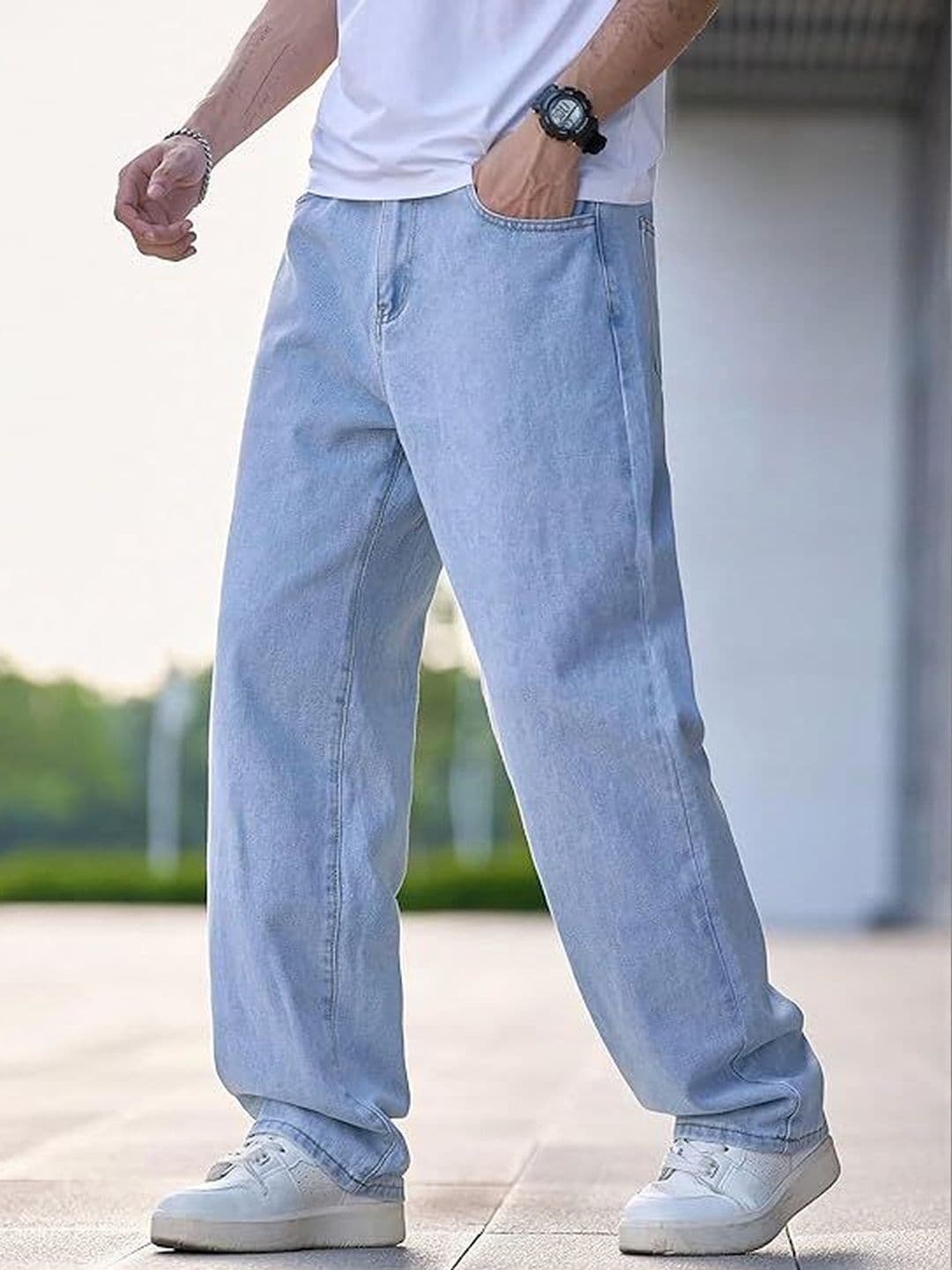 Moda Rapido Men Relaxed Fit High-Rise Light Fade Stretchable Jeans - view 1