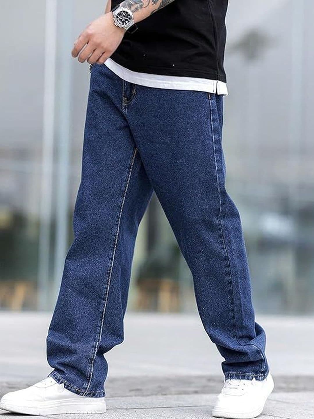 BAESD Men Relaxed Fit High-Rise Stretchable Jeans - view 1
