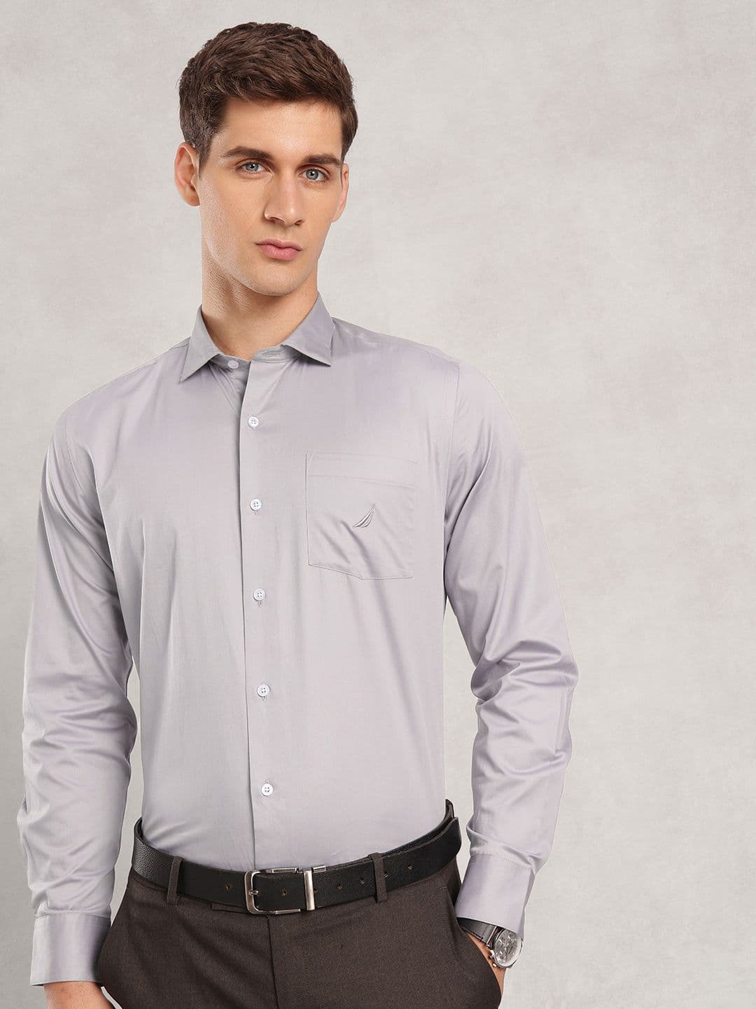 Nautica Slim Fit Pure Cotton Formal Shirt - view 1