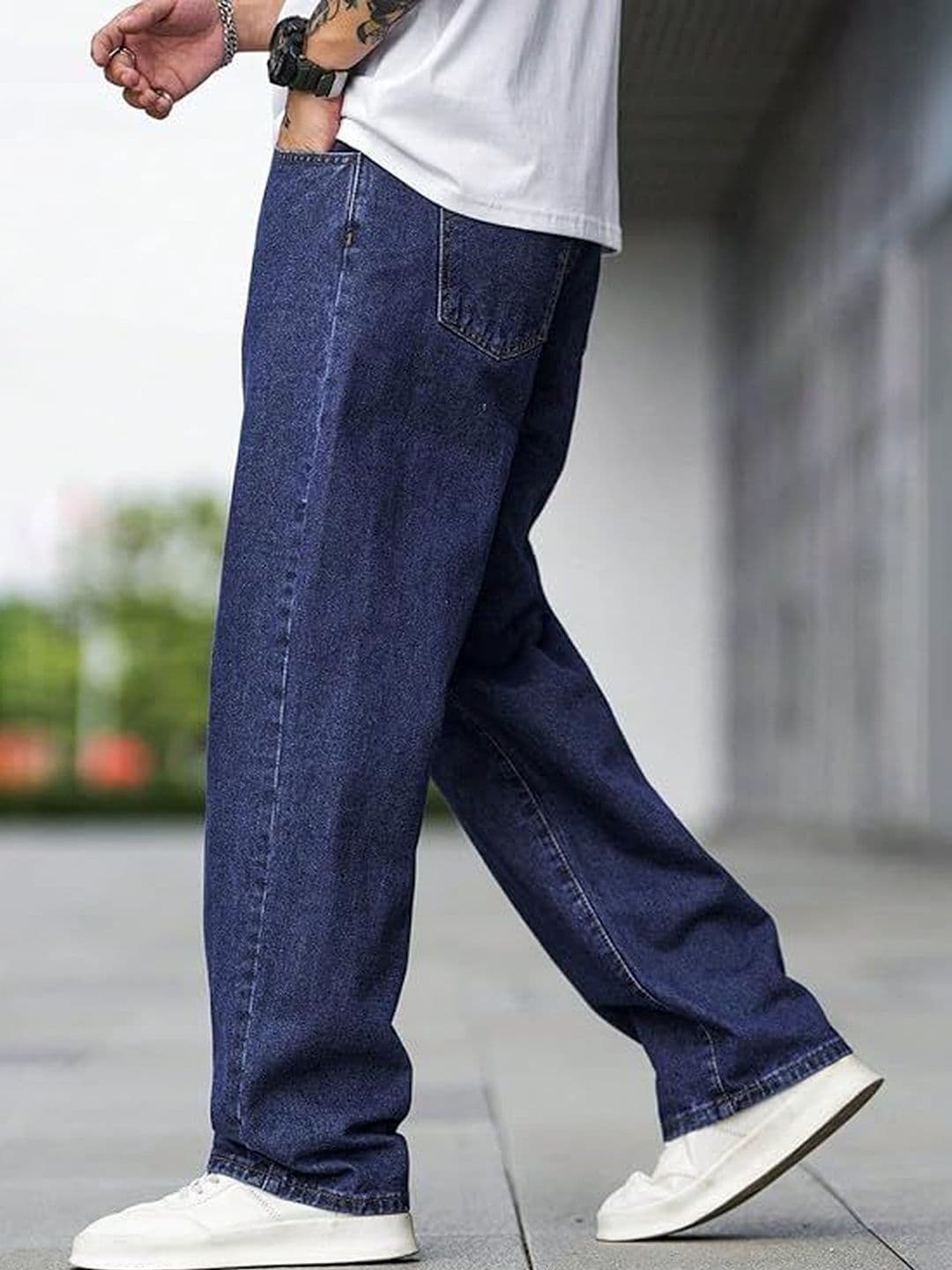 BAESD Men Relaxed Fit High-Rise Stretchable Jeans - view 1